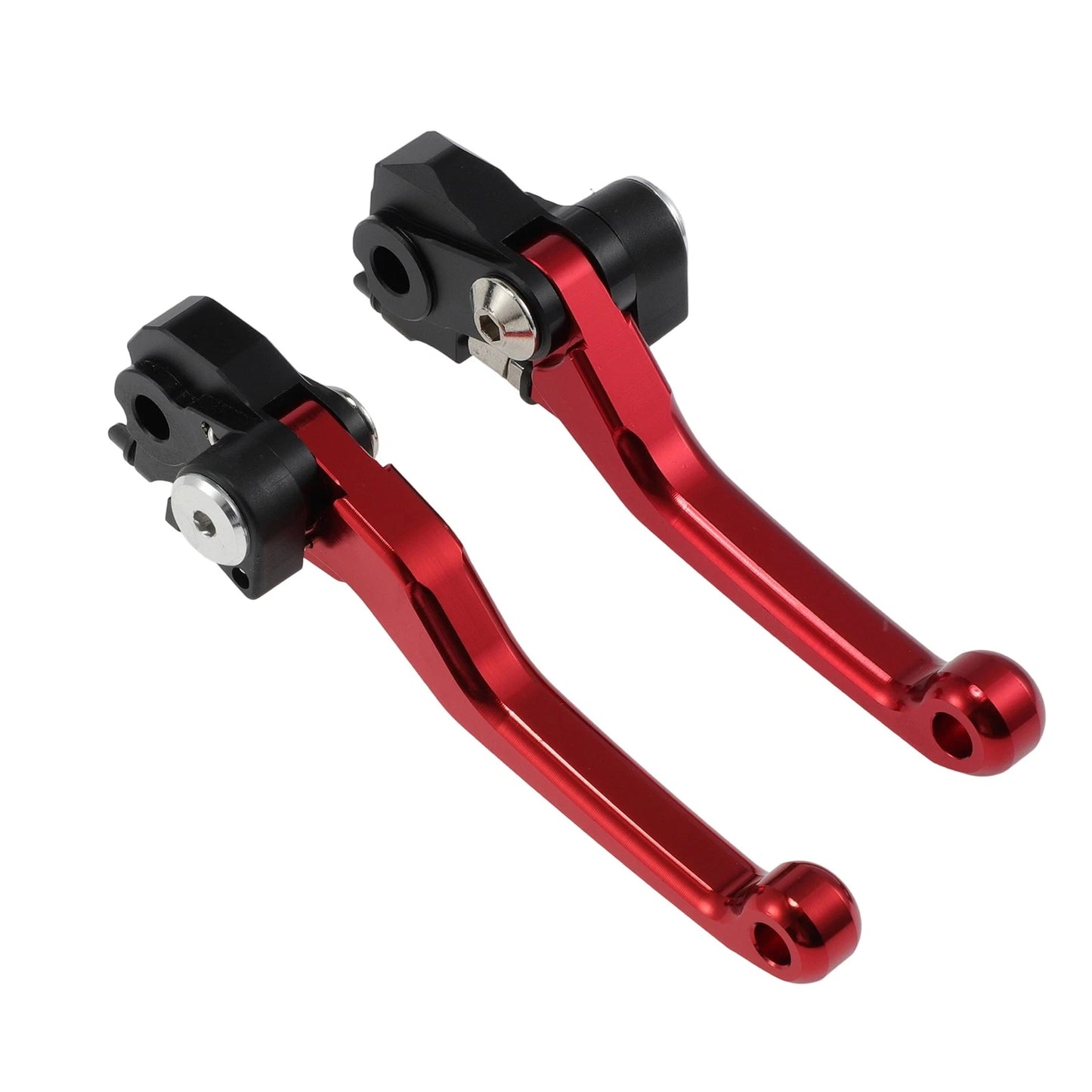 Short Brake Clutch Levers for Honda CRF450R CRF450RX (1 Pair) Red