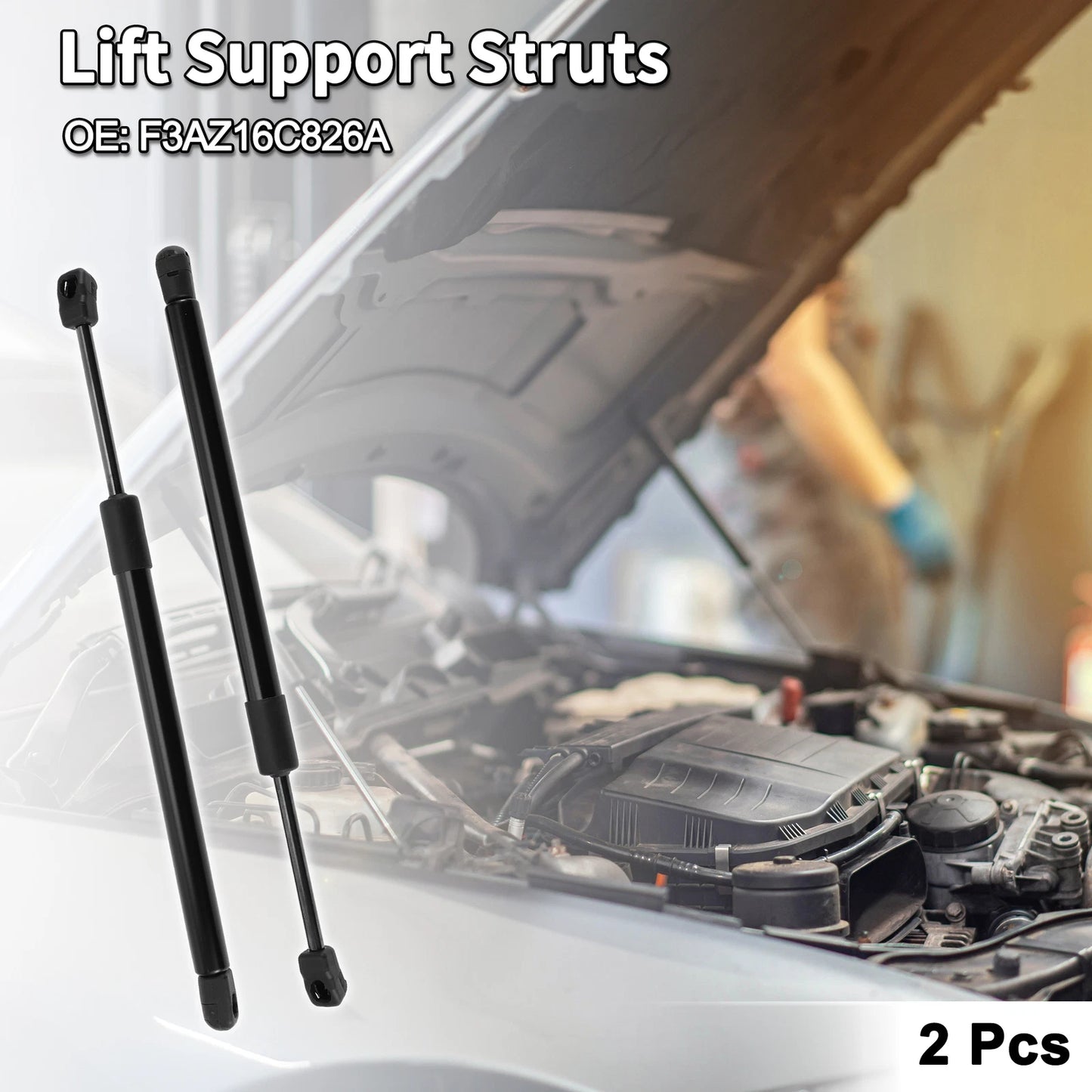 Front Hood Lift Supports Struts No.F3AZ16C826A for Ford Crown Victoria (1992–2011)