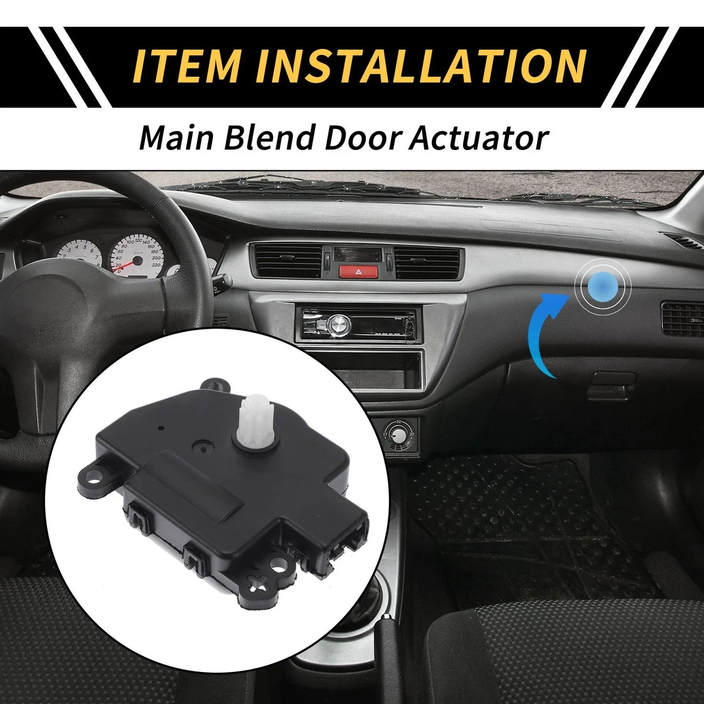 HVAC Air Door Actuator for Chrysler 200 Heater Blend (2011-2014)