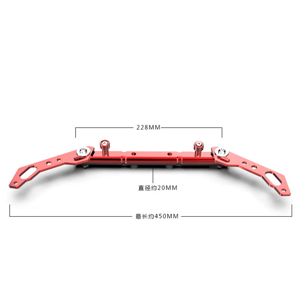 7/8" Aluminum Handlebar Balance Cross Bar Lever for Motorcycle - Red