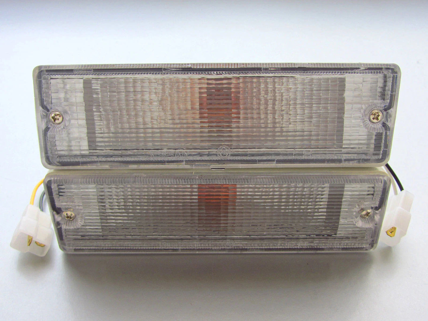 Clear Bumper Bar Indicator Lights for Nissan Navara D21 (1986-1997)