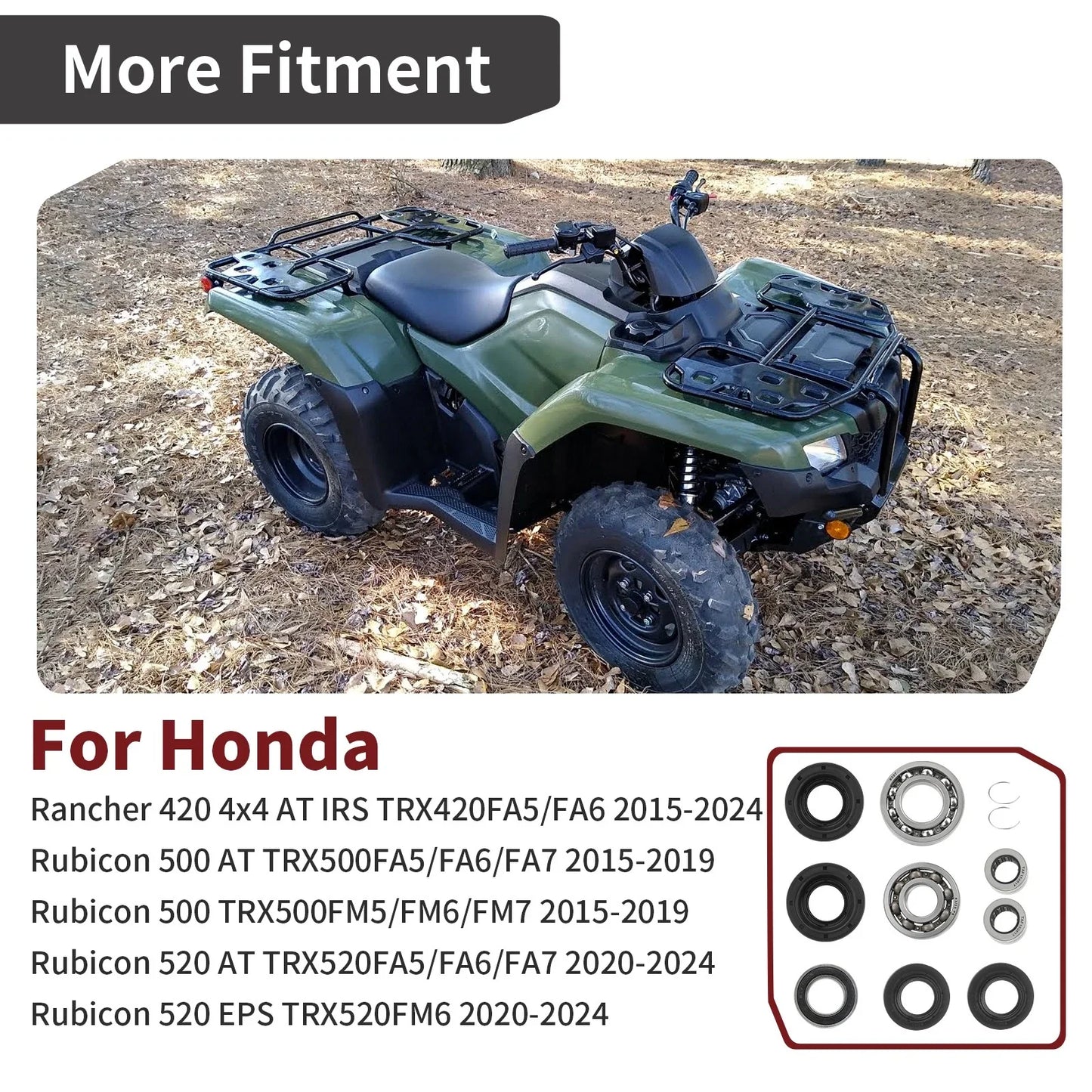 Rear Differential Bearing Seal for Honda Foreman Rubicon 500