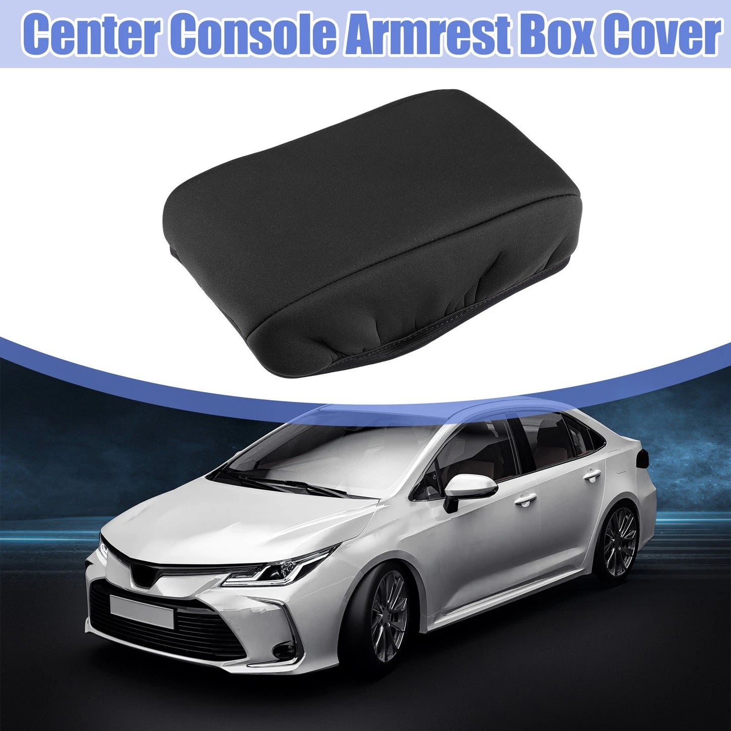 Center Console Armrest Box Cover for Toyota Corolla (2013–2023) Black