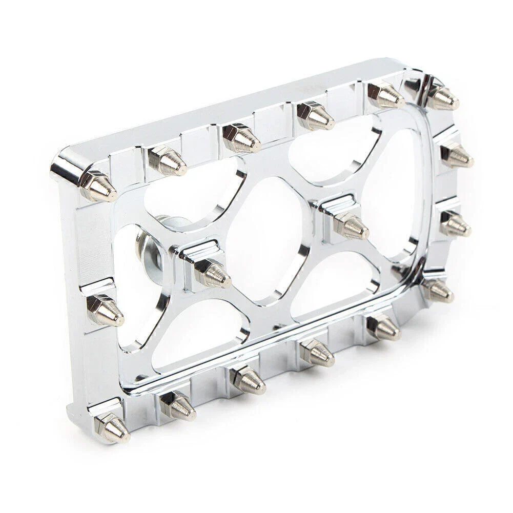 Chrome MX Style Large Brake Pedal Pad Cover for Harley Electra Glide Softail