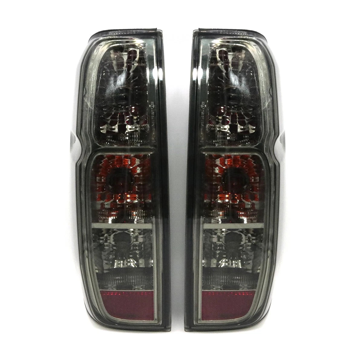 Set of 2 Smoke Lens Rear Tail Light Lamps for Nissan Navara D40 (2005–2015)