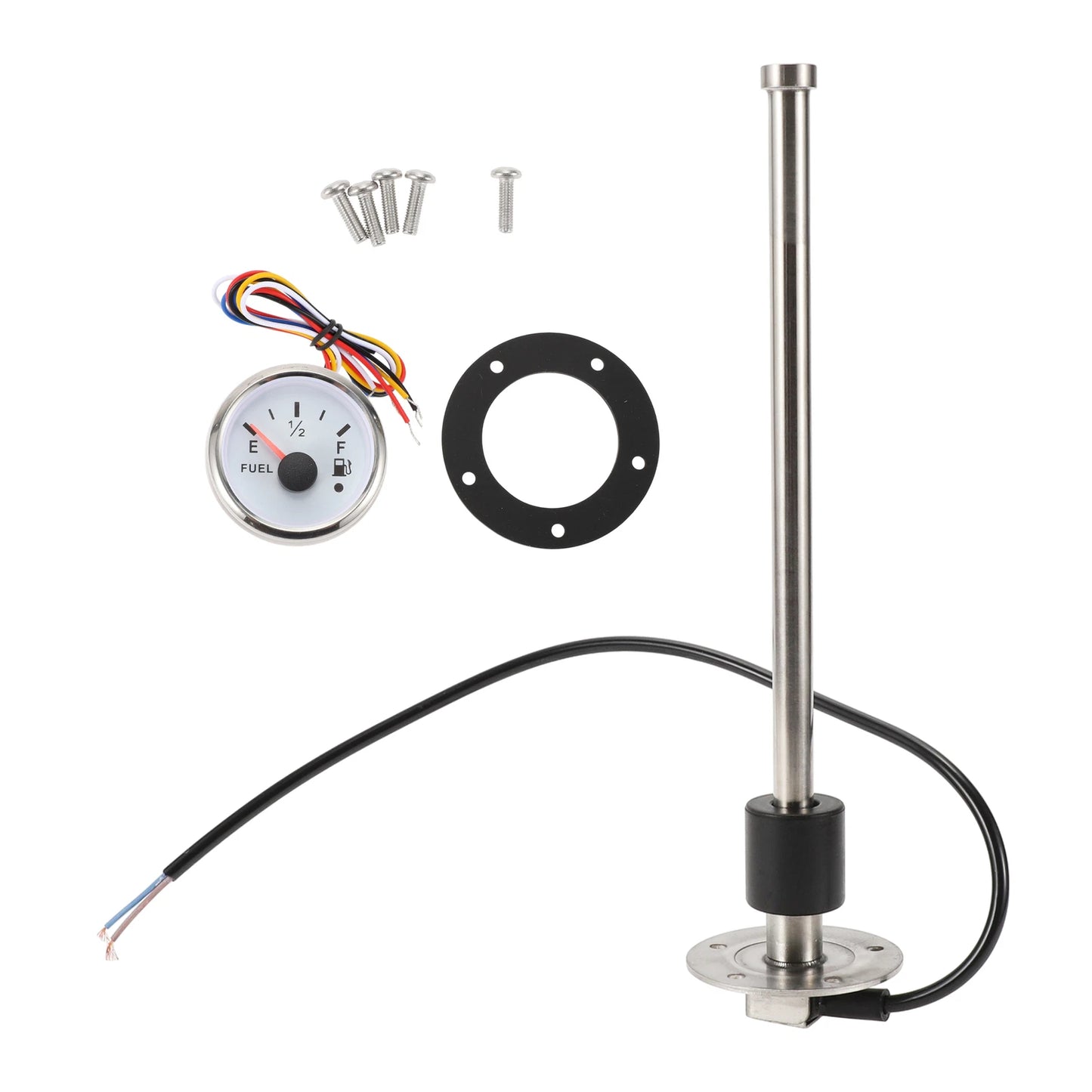 Fuel Sending Unit and Gauge Kit 240-33 Ohm for Boat Car Truck (280mm)