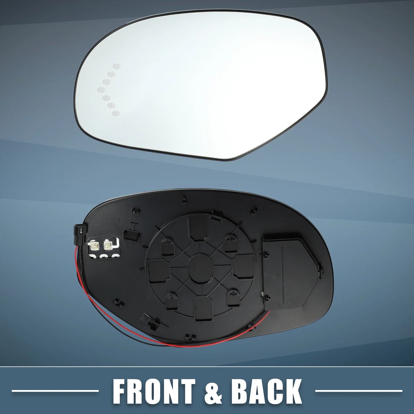 Heated Driver Left Side Mirror Glass for Chevy Silverado Avalanche Suburban (2007-2014)
