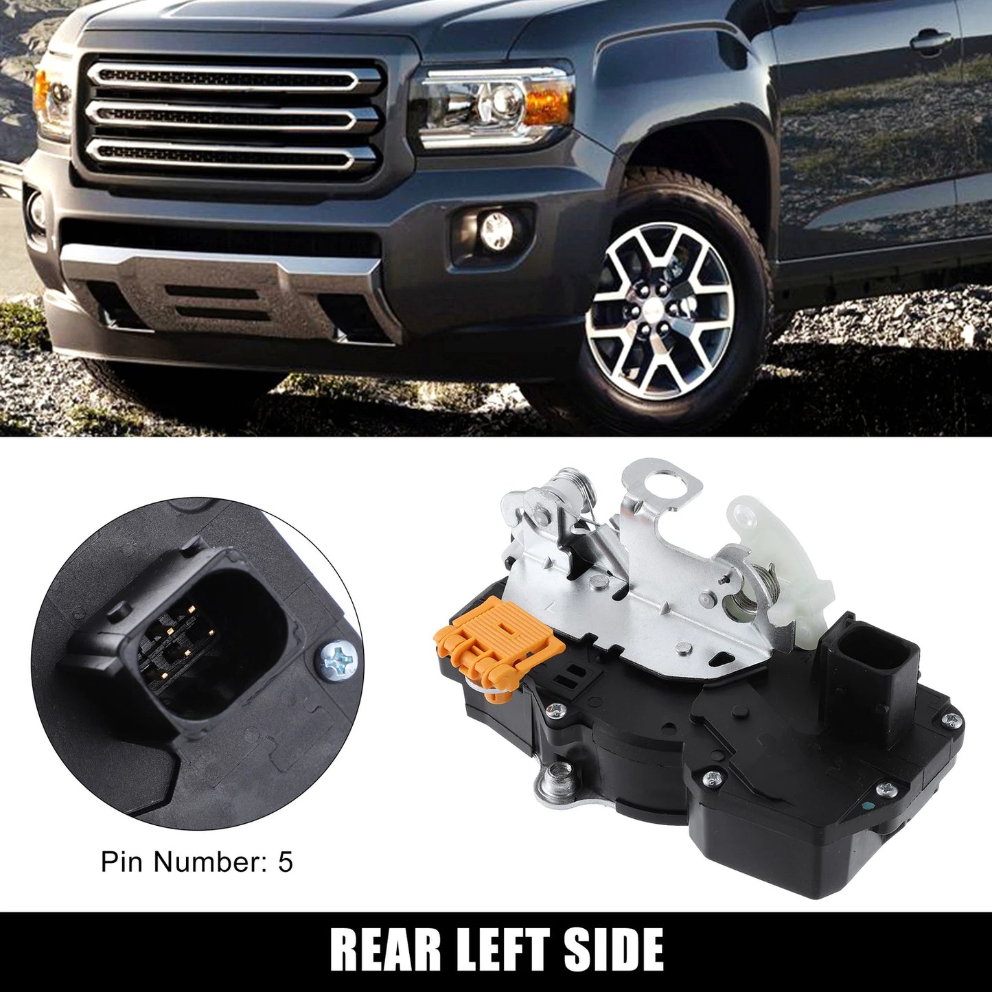 Car Door Lock Actuator Motor Rear Left for Chevy Impala (2000–2016) 931-332 20790501