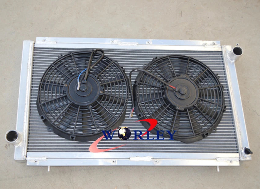 Aluminum Radiator with 2 Fans for Subaru Impreza WRX GC8 STI (1992–2000)