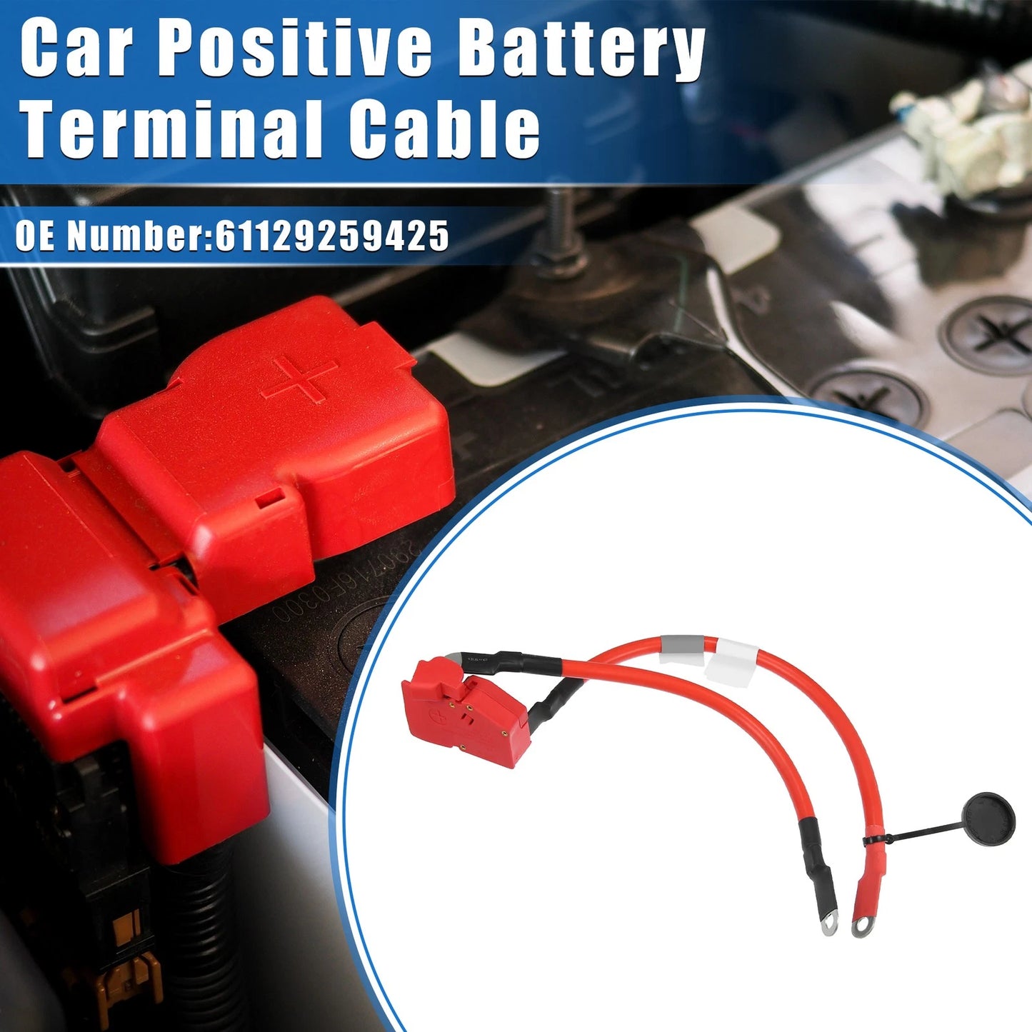 Car Positive Battery Terminal Cable No. 61129259425 for BMW 320i 328i 335i (2012–2019)