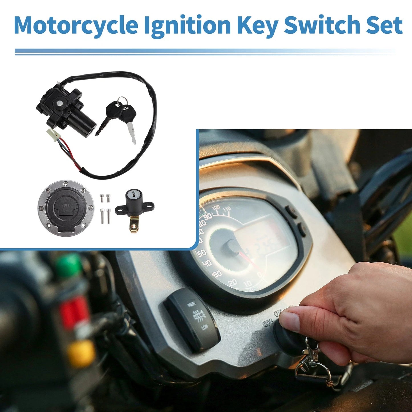 Ignition Key Switch Lock Set for Yamaha FJ13 FJ1300 (2001–2016)