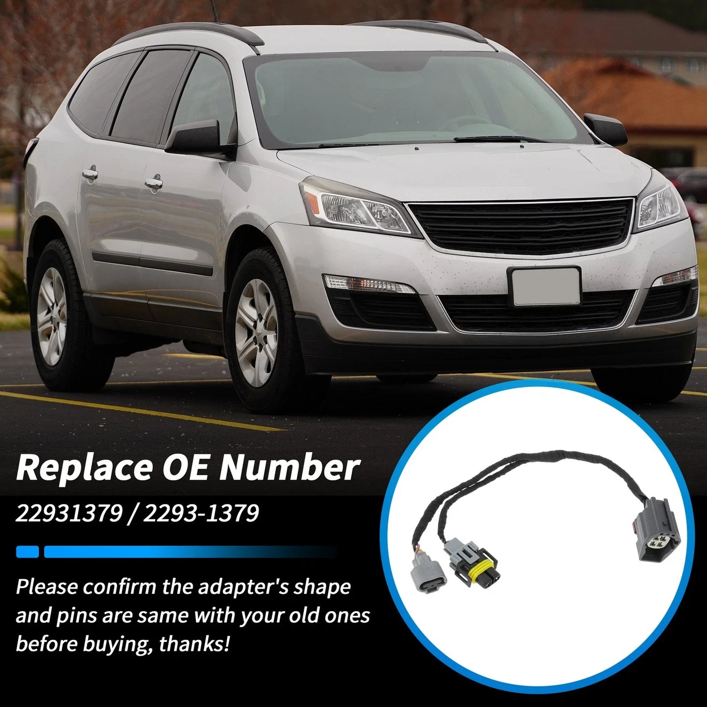 Front Turn Signal Parking Light Socket Wiring for Chevrolet Traverse (2013-2017)
