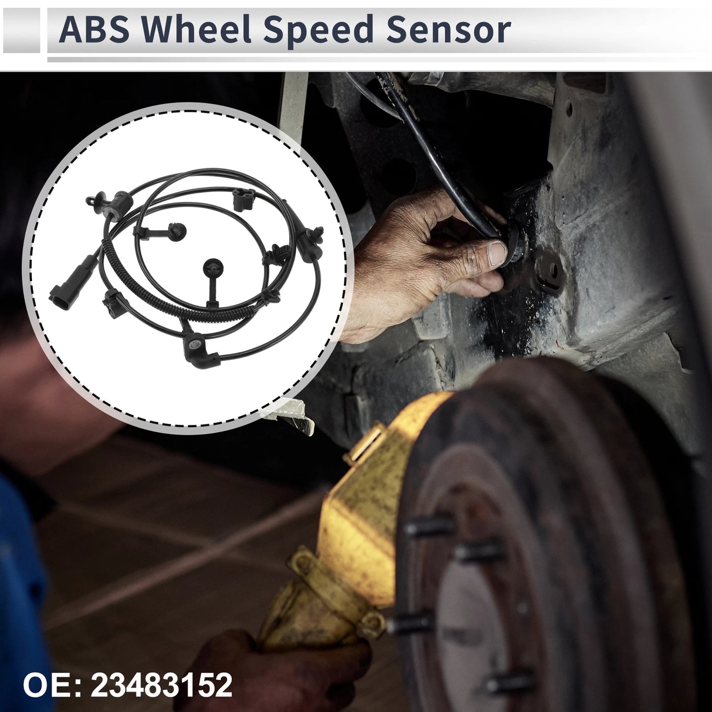 ABS Wheel Speed Sensor No. 23483152 for Chevrolet Malibu (2013–2015) Rear Right