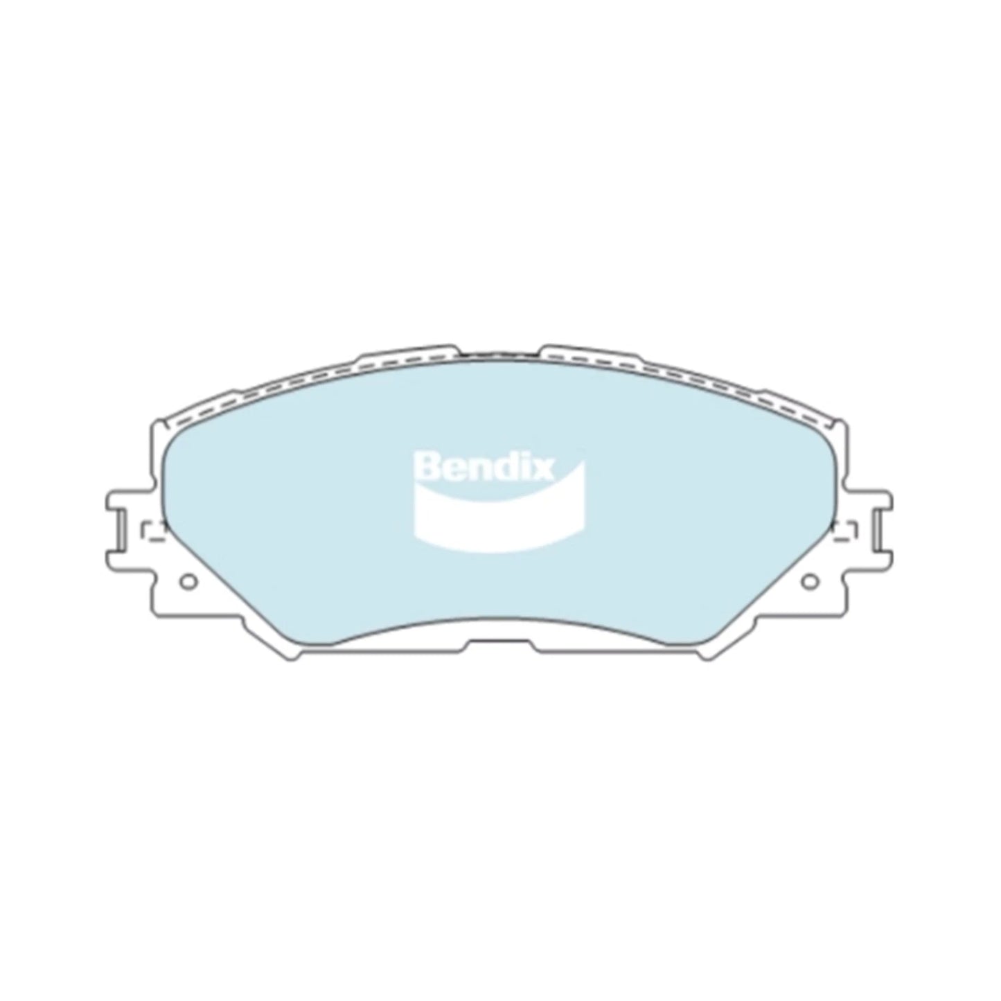 Set of 4 Bendix Front Disc Brake Pads for Toyota RAV4 (2005–2013)
