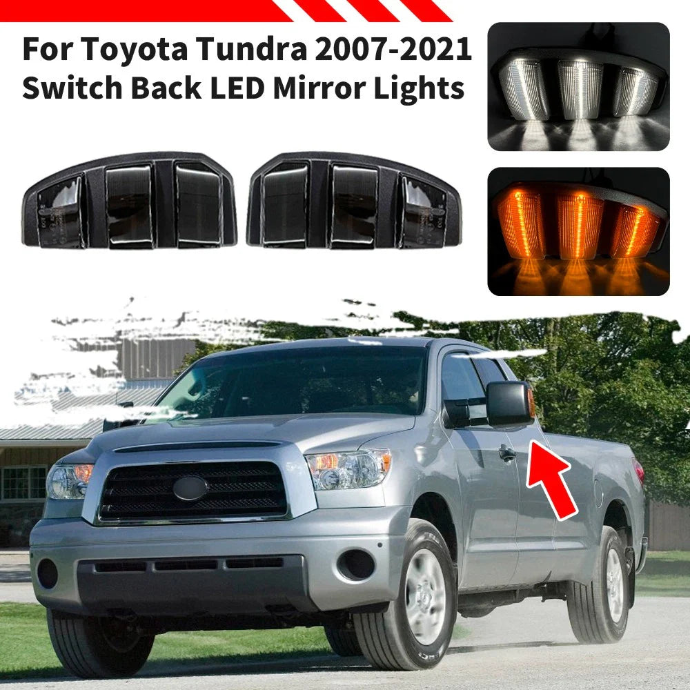 LED Side Towing Mirror Turn Signal Light for Toyota Tundra (2007–2021)