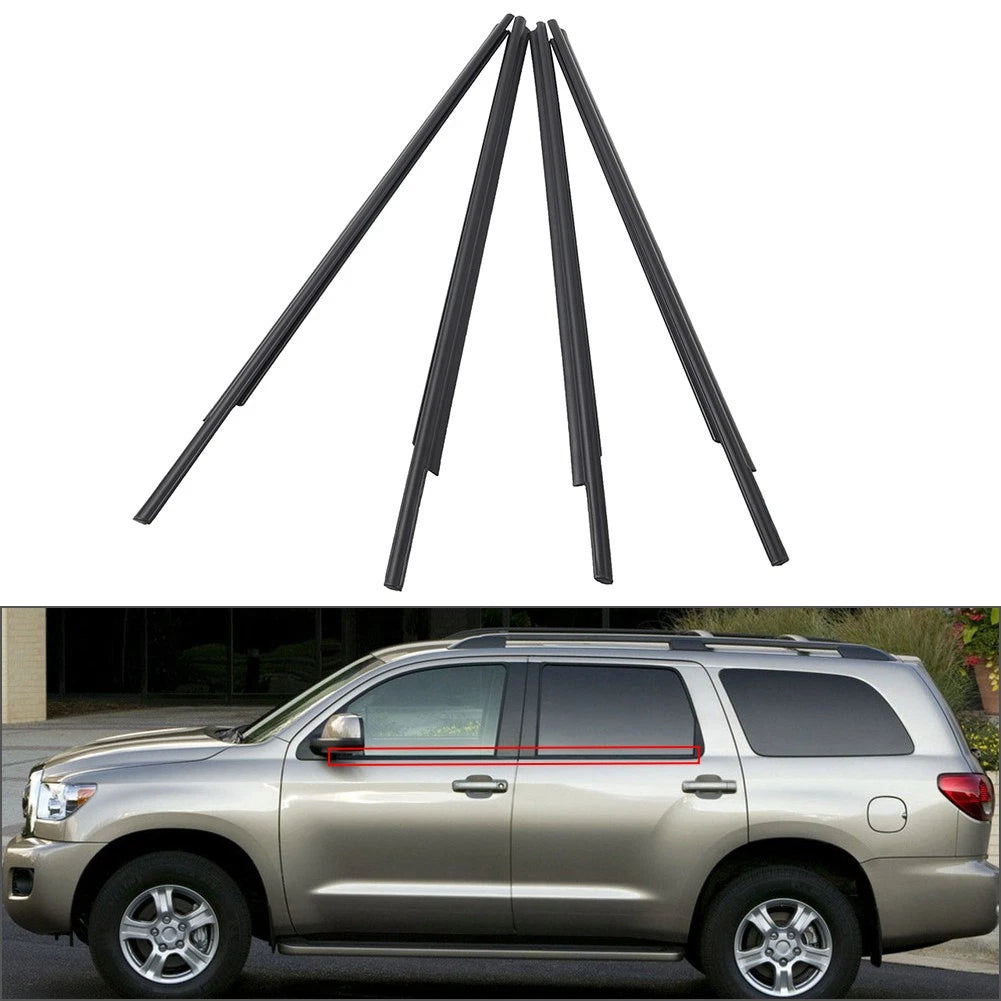 Door Belt Molding Trim Seal Weatherstrip for Toyota Sequoia (2001–2007)