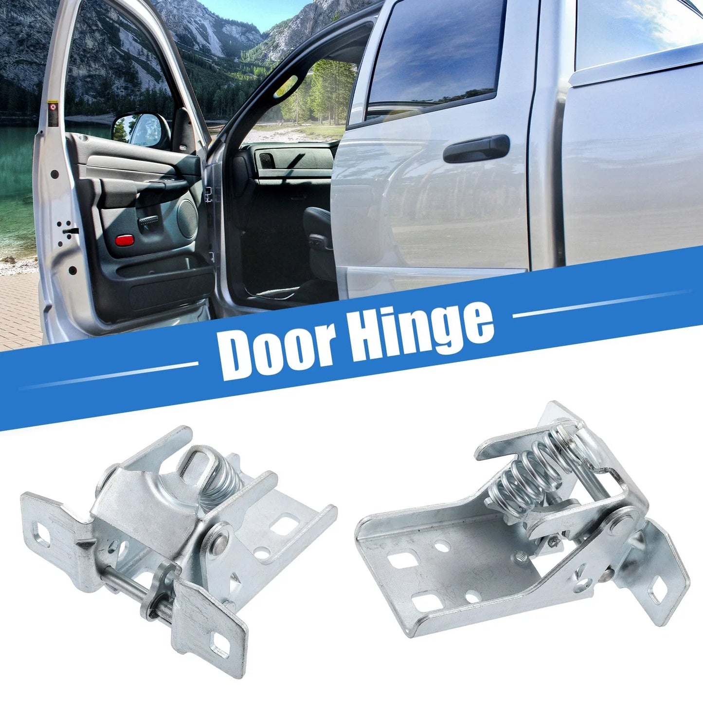 Door Hinge Pair Front Upper Left Right for Dodge Ram (2010-2023)