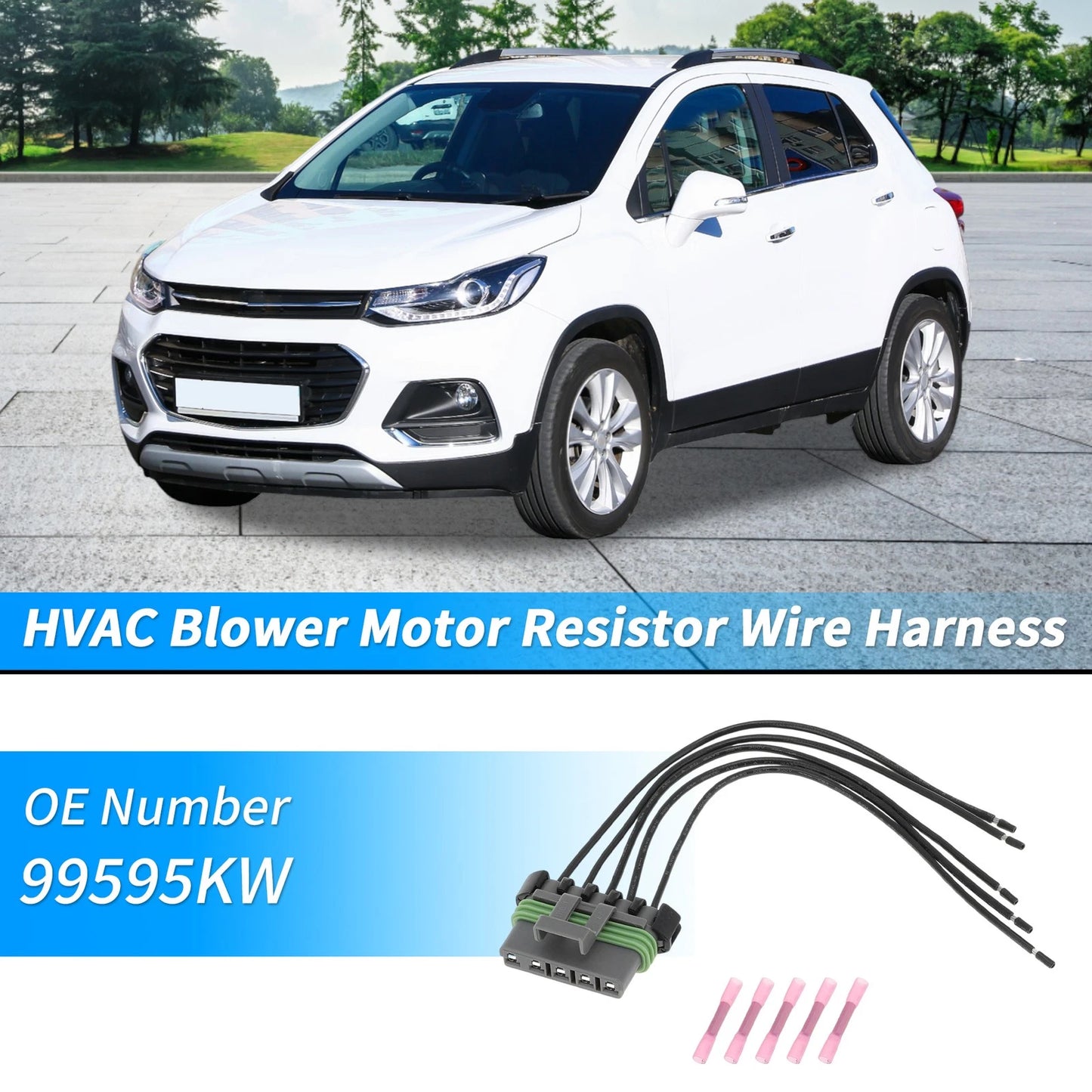 HVAC Blower Motor Resistor Wire Harness for Chevrolet Trax (2015–2019)