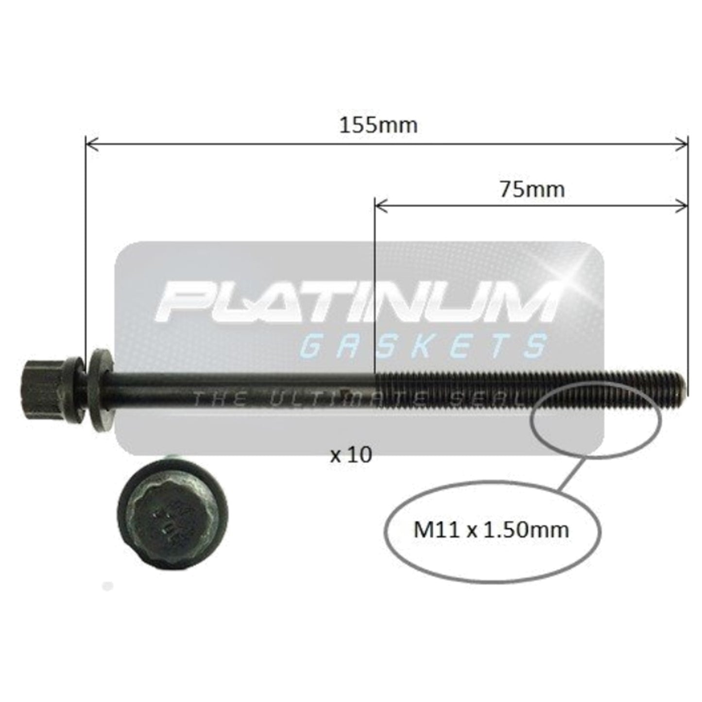 Engine Cylinder Head Bolt Set for Honda Odyssey (2009–2013)