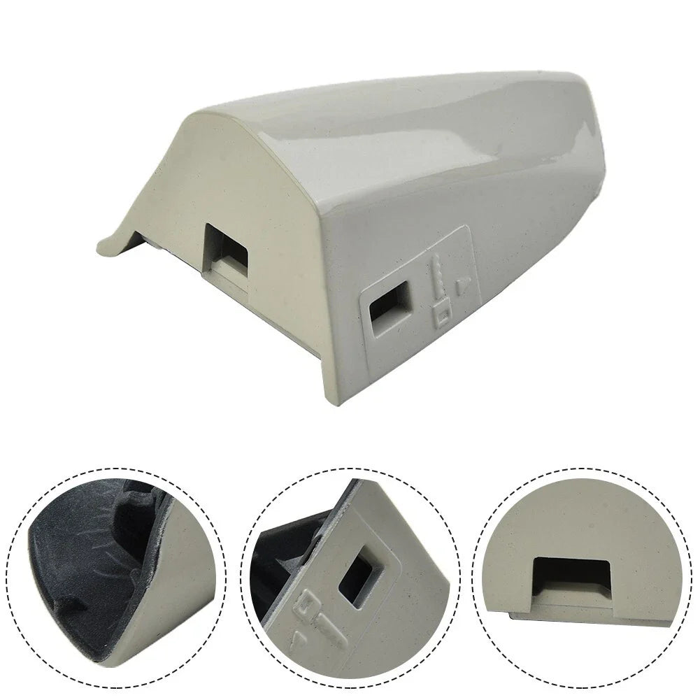 ABS White Left Driver Door Handle Key Cover Bezel for Ford Mustang (2015–2021)