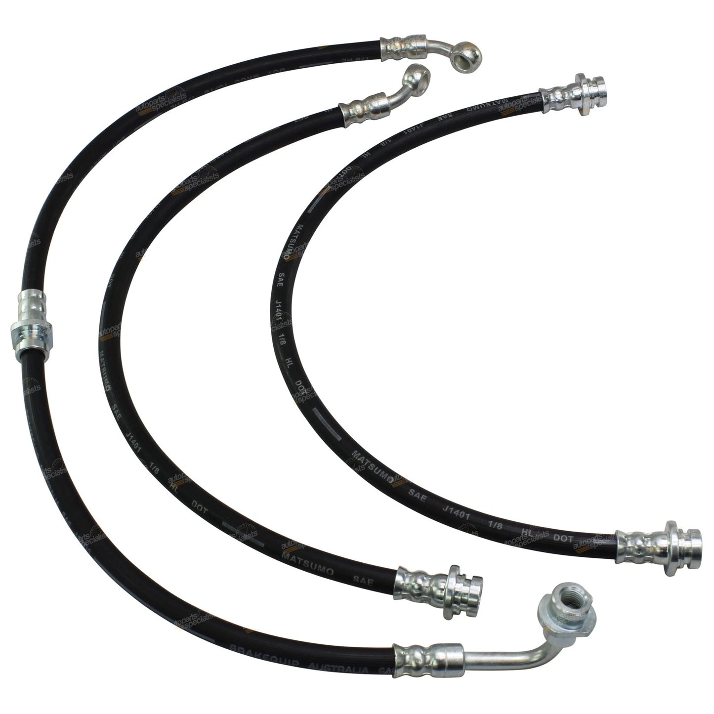 2" Extended Rubber Brake Hose Kit for Suzuki Jimny (1998–2017)