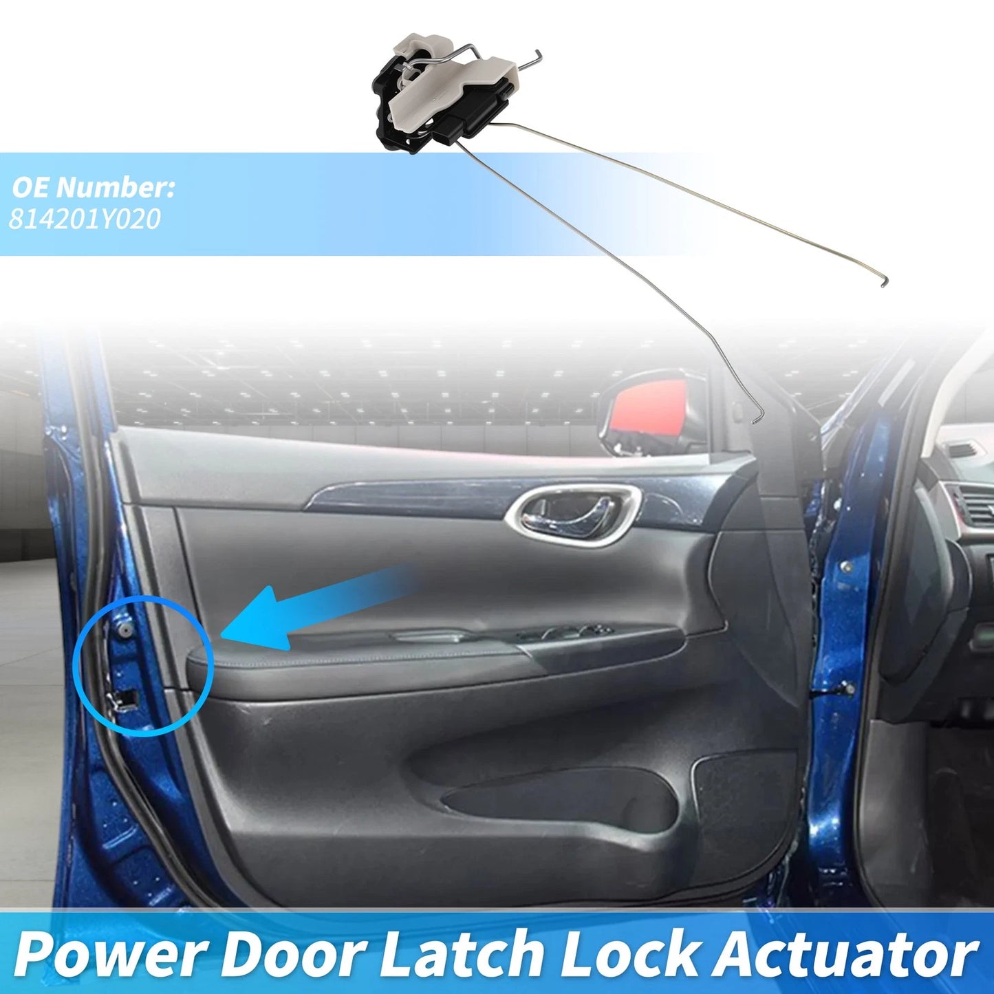 Rear Right Power Door Lock Actuator for Kia Picanto (2012–2016) 814201Y020