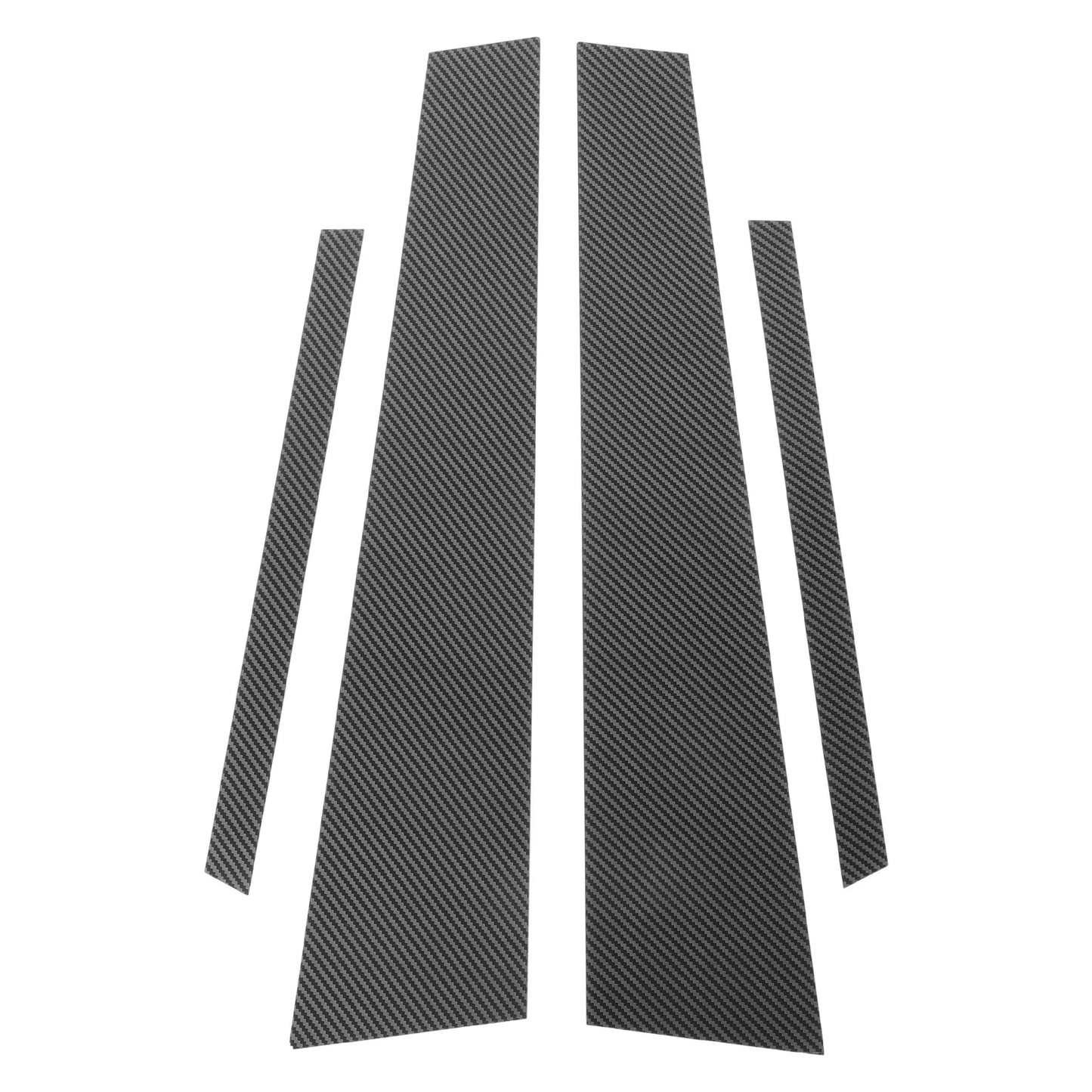 Set of 4 Door Pillar Window Trim for VW Jetta (2013–2015) Carbon Fiber