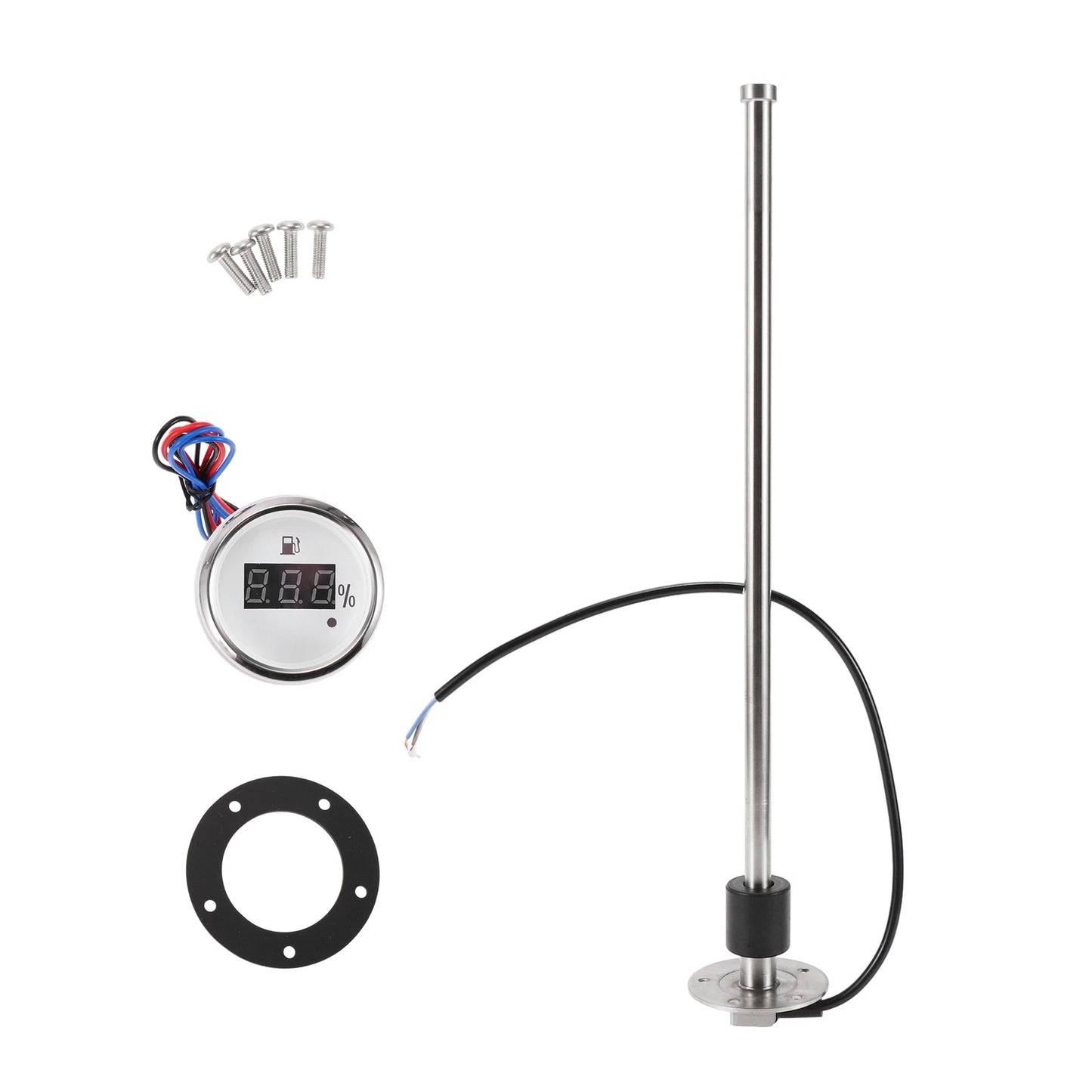 Fuel Sending Unit and Gauge Kit 240-33 Ohm for Boat Car Truck (16.73")
