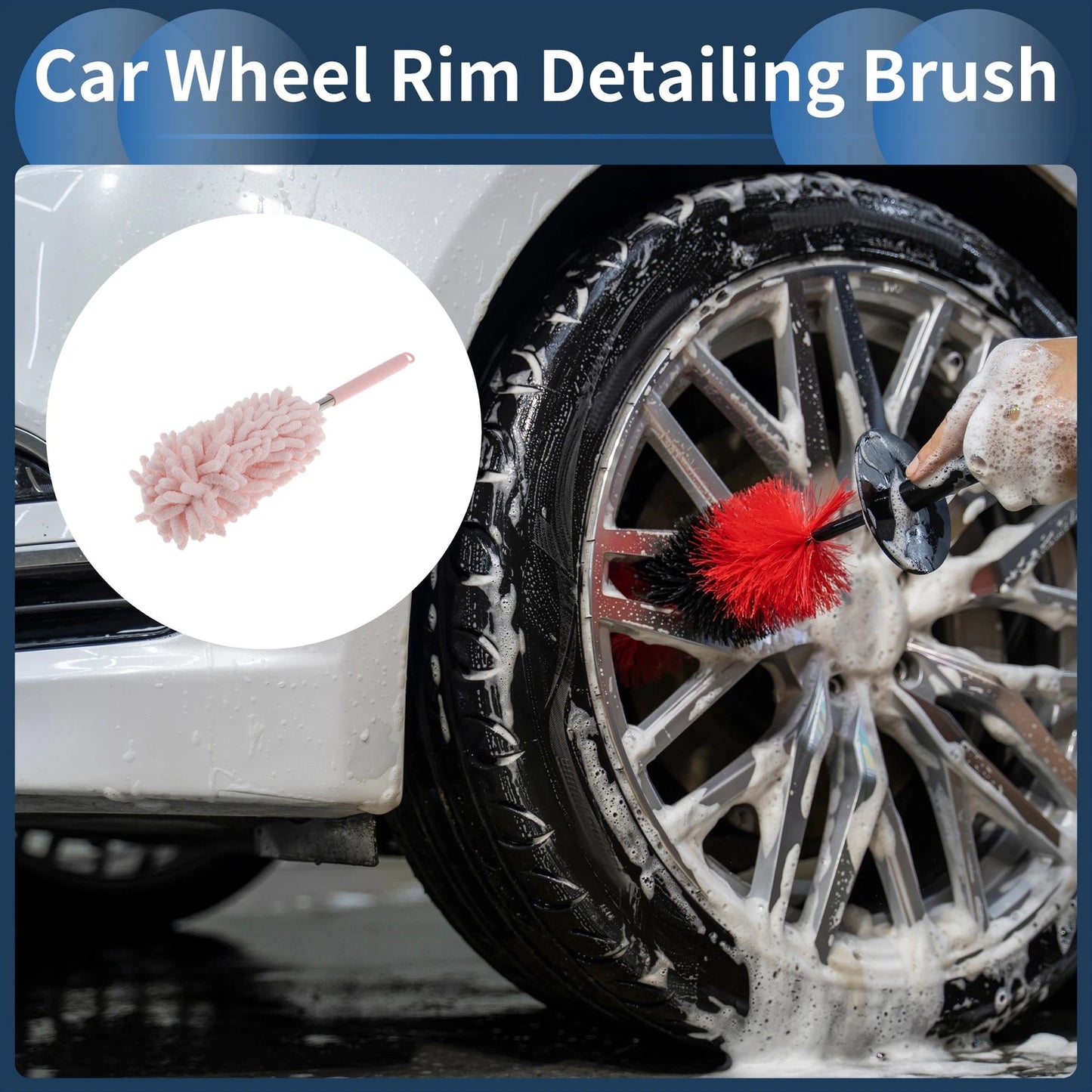Car Wheel Brush 30-76.5cm for All Vehicles (1 pcs)