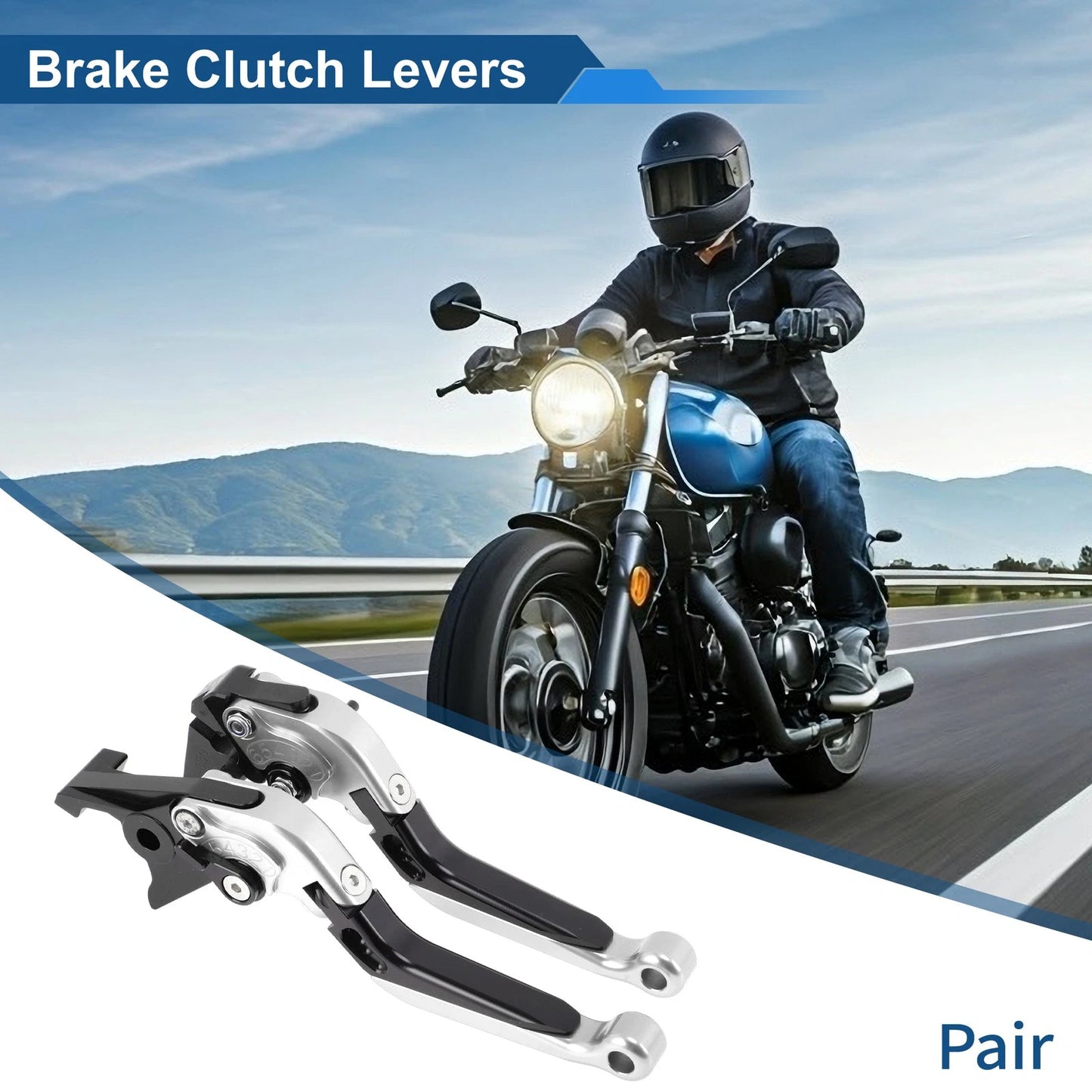 Short Long Brake Clutch Levers for Honda NC700/NC750 S/X (2016–2020) Silver Black