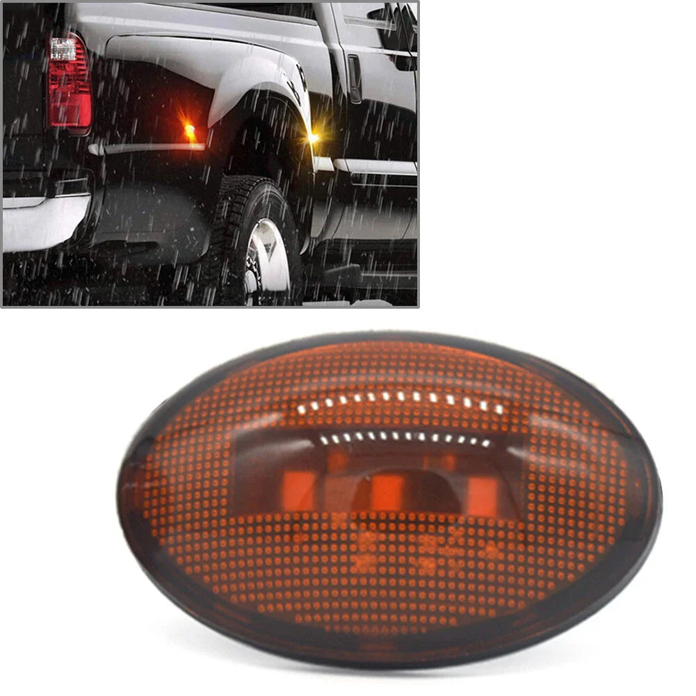 3 x LED Oval Side Marker Lights for Car Bus Trailer Lorry Tractor Motorhome