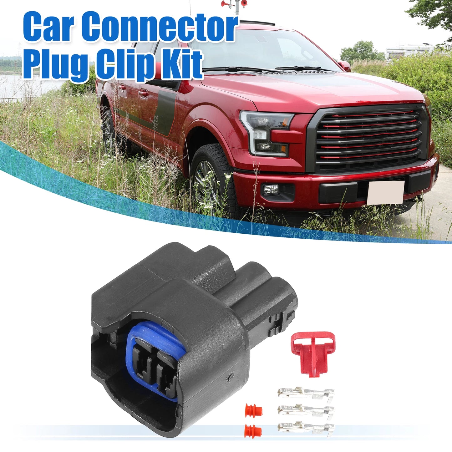 Set of 2 Fuel Injector Connector Adapters for Ford (No.1U2Z14S411BPA)