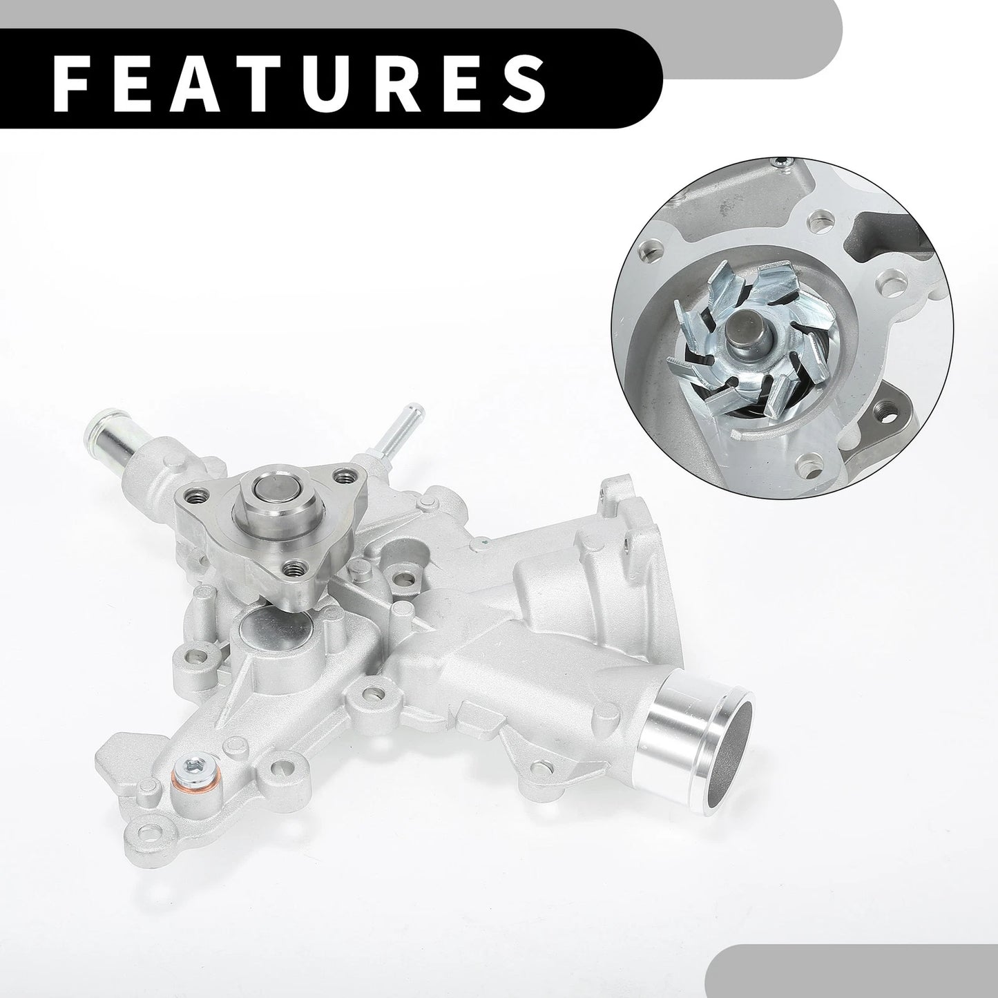 Water Pump with Gasket for Vauxhall Corsa (2000–2020) No. 24469102/1334166/95507589