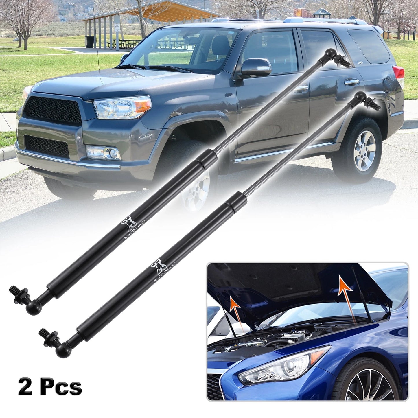 2X Front Hood Lift Support for Toyota 4Runner (2003–2023) 5344069055 5345069055