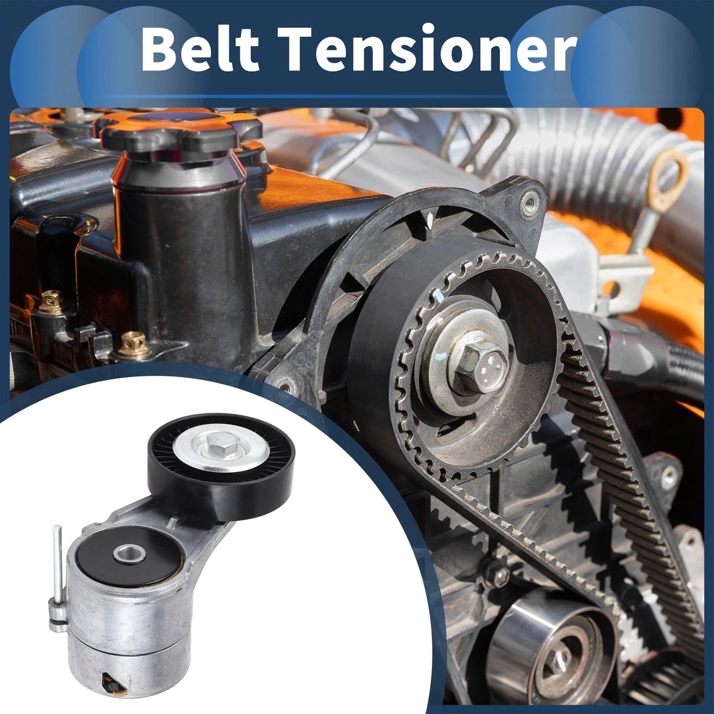 Belt Tensioner for Chevrolet Astra (2008) No. 90571758 Metal 1 Pcs