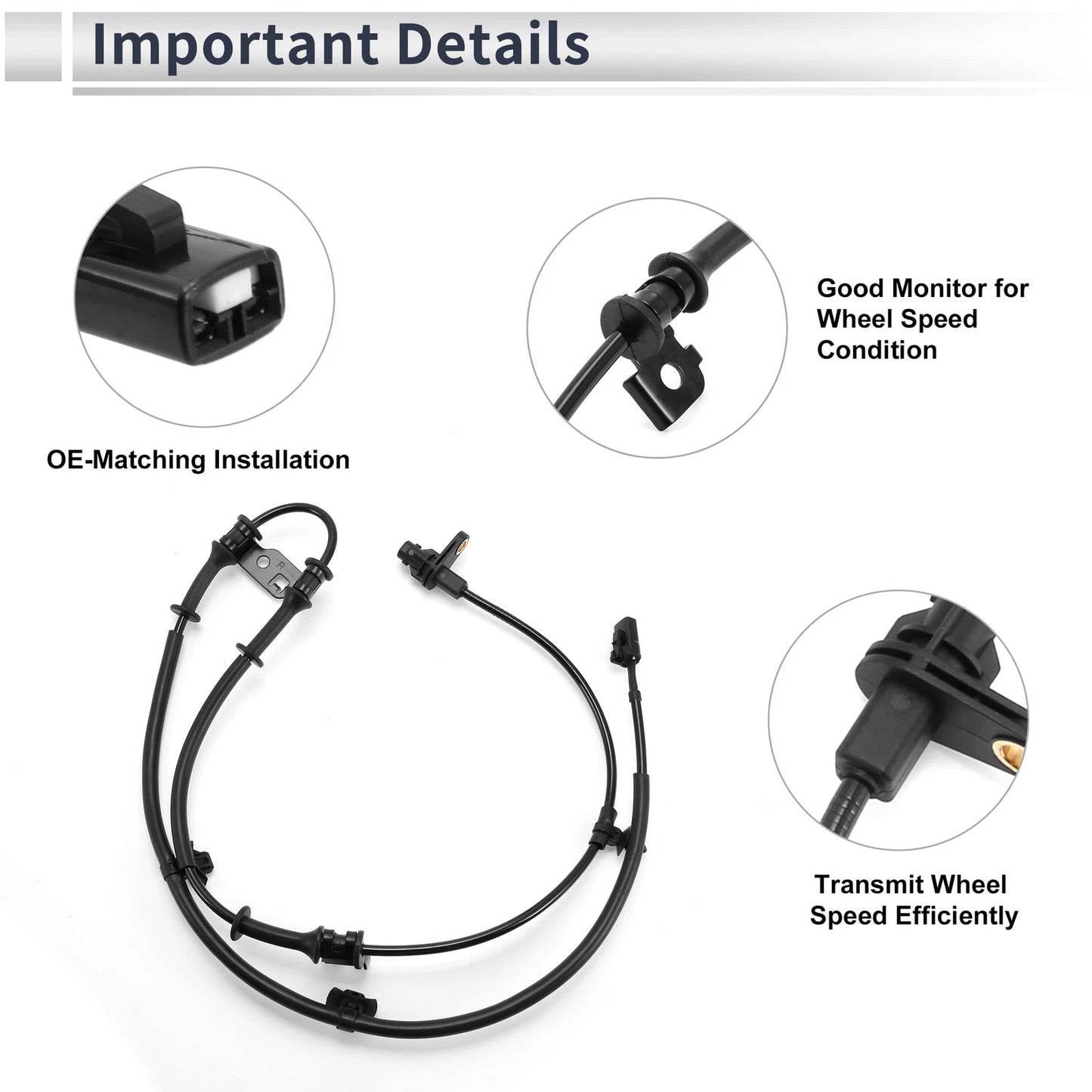 ABS Wheel Speed Sensor No. 598302V000 for Hyundai Veloster (2011–2014)