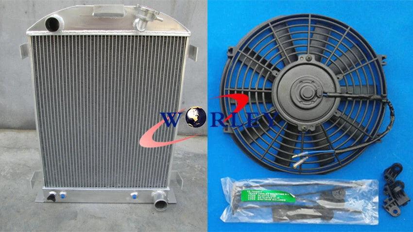 62mm Aluminum Radiator & Fan for Ford Hi-Boy (1932)