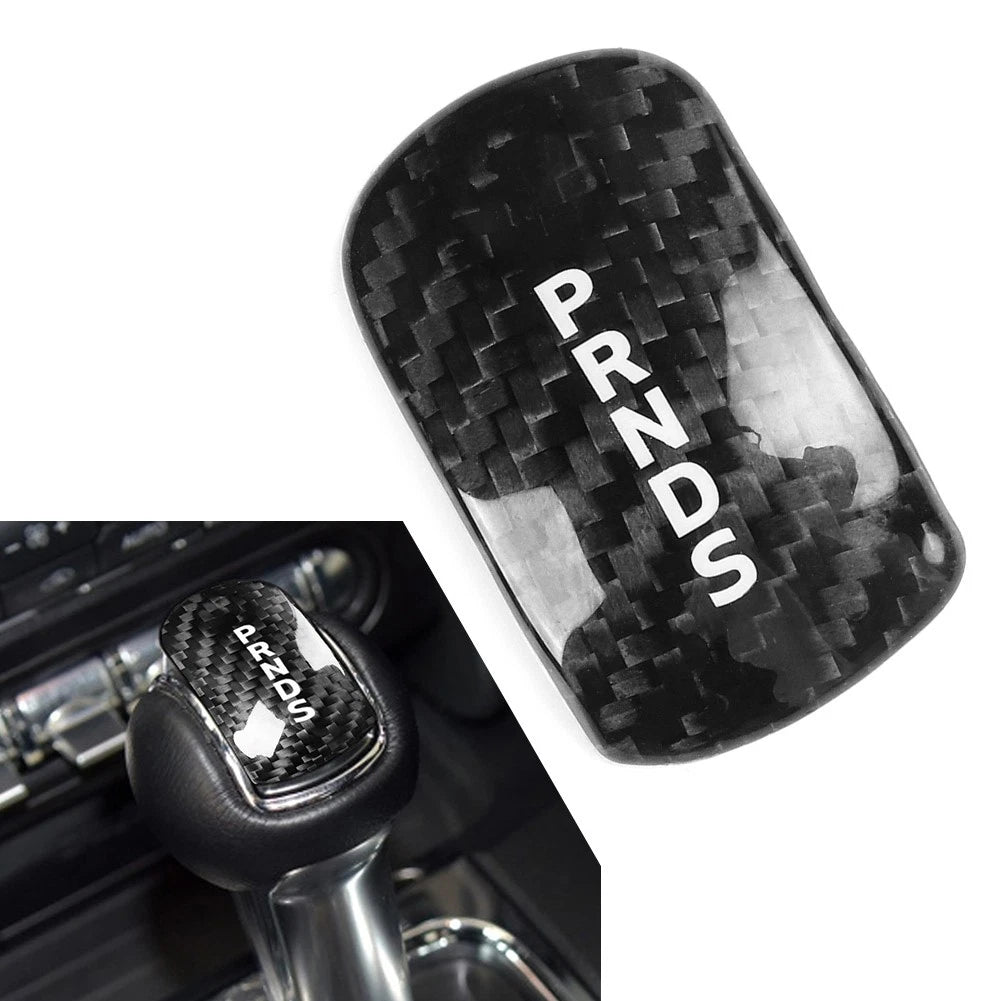 Carbon Fiber Gear Shift Knob Cover for Ford Mustang (2015–2023)