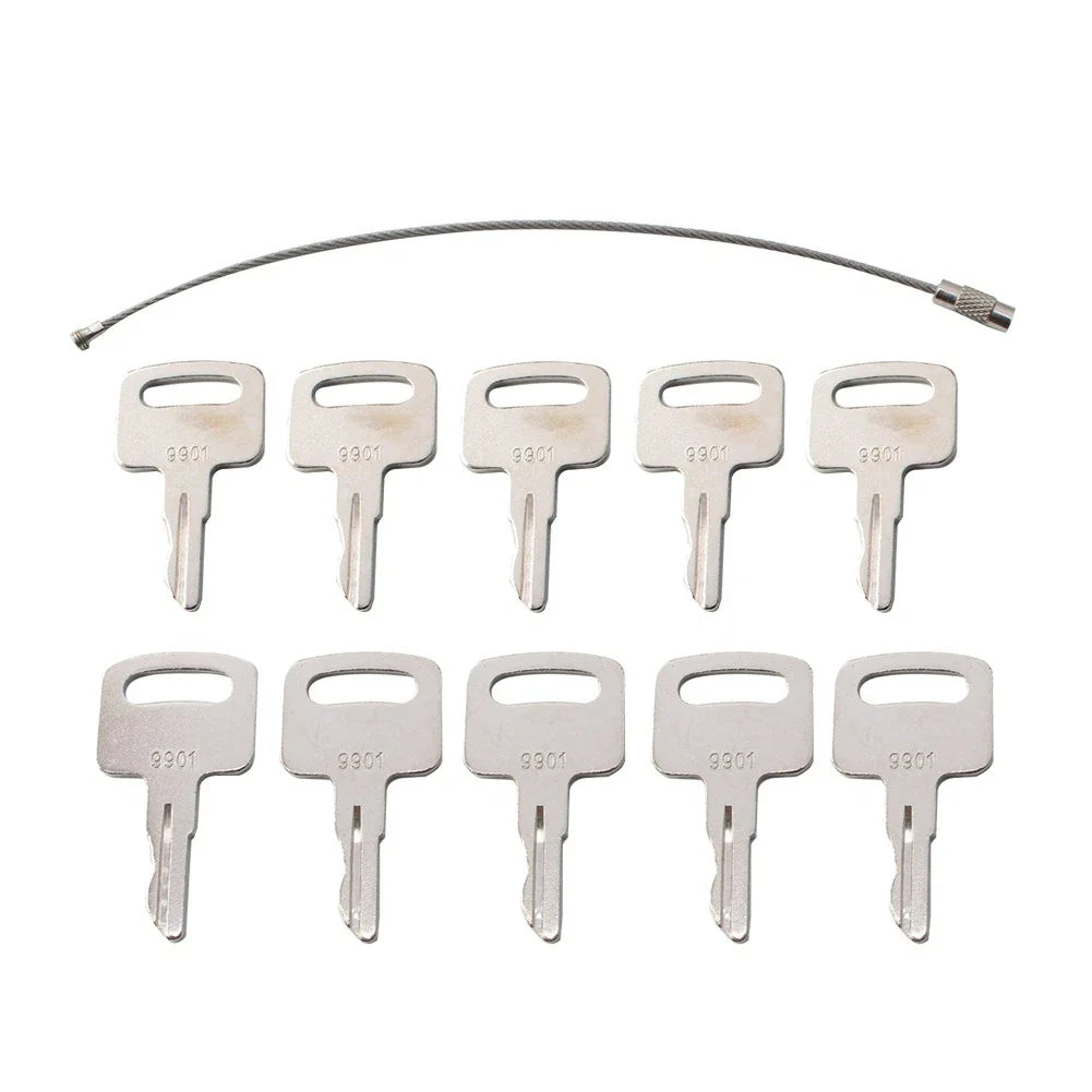 10 x Ignition Keys for JLG Lift T350, 2033E3, 1932E3 (No Year Specified)