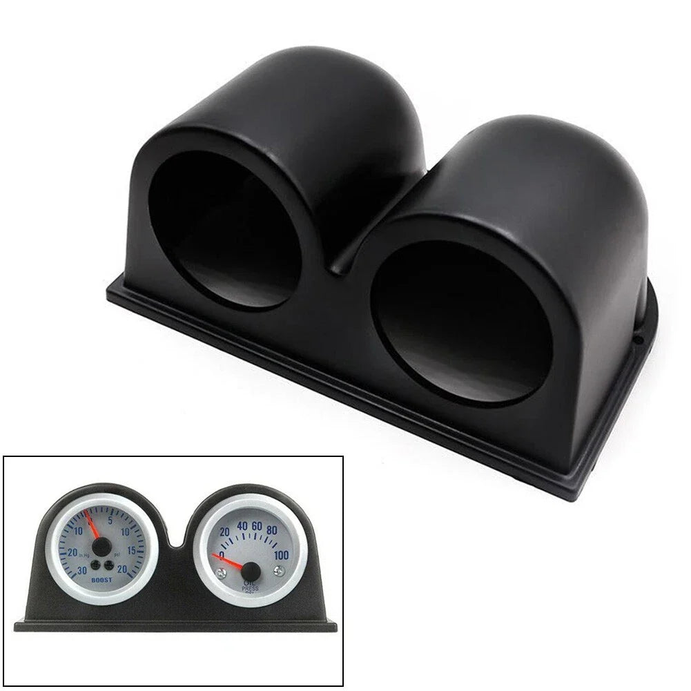 Dual Hole Dash Gauge Pod Holder for 2 x 52mm Gauges