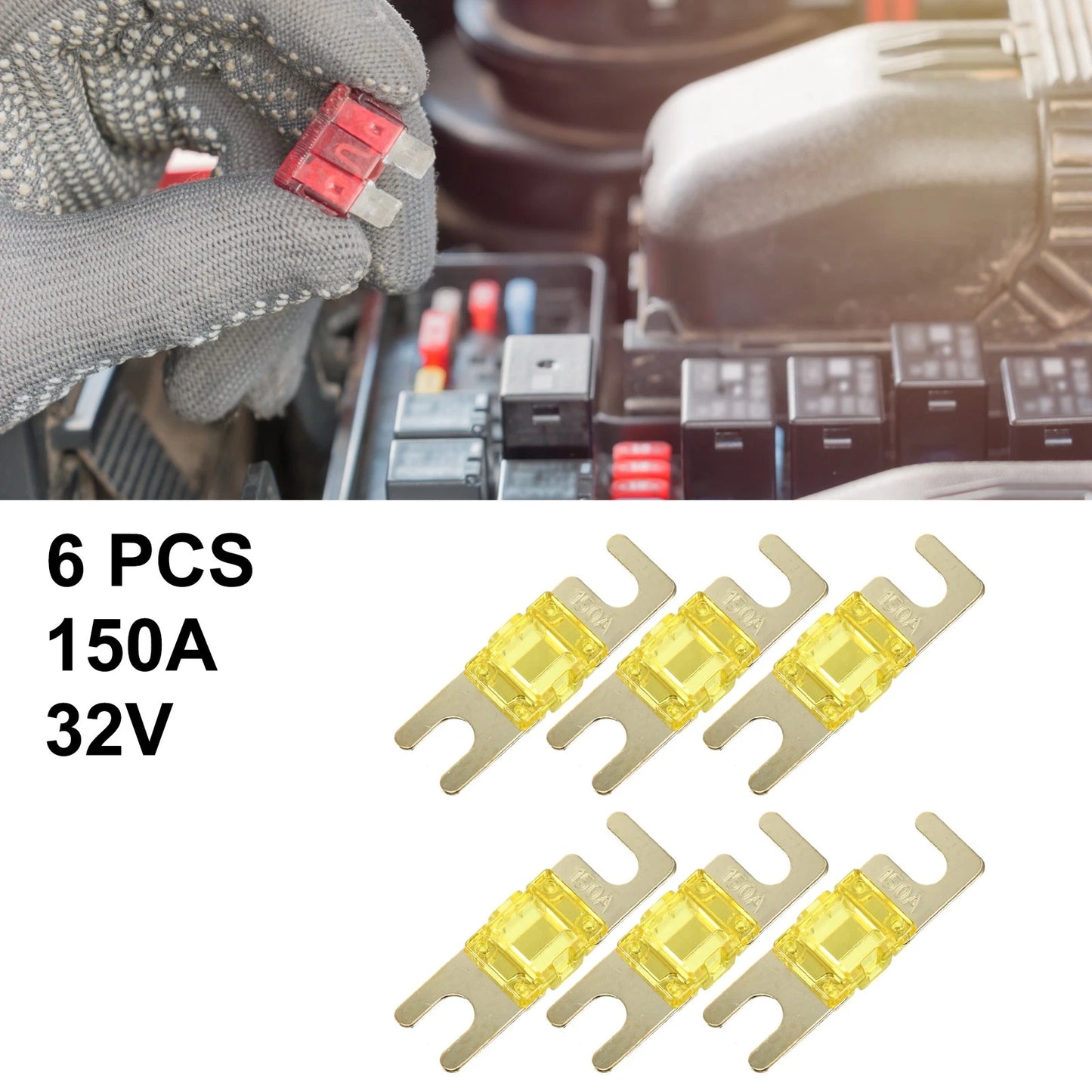 6X 150A AFS Mini ANL Fuse for Car Truck Motorcycle Boat Audio
