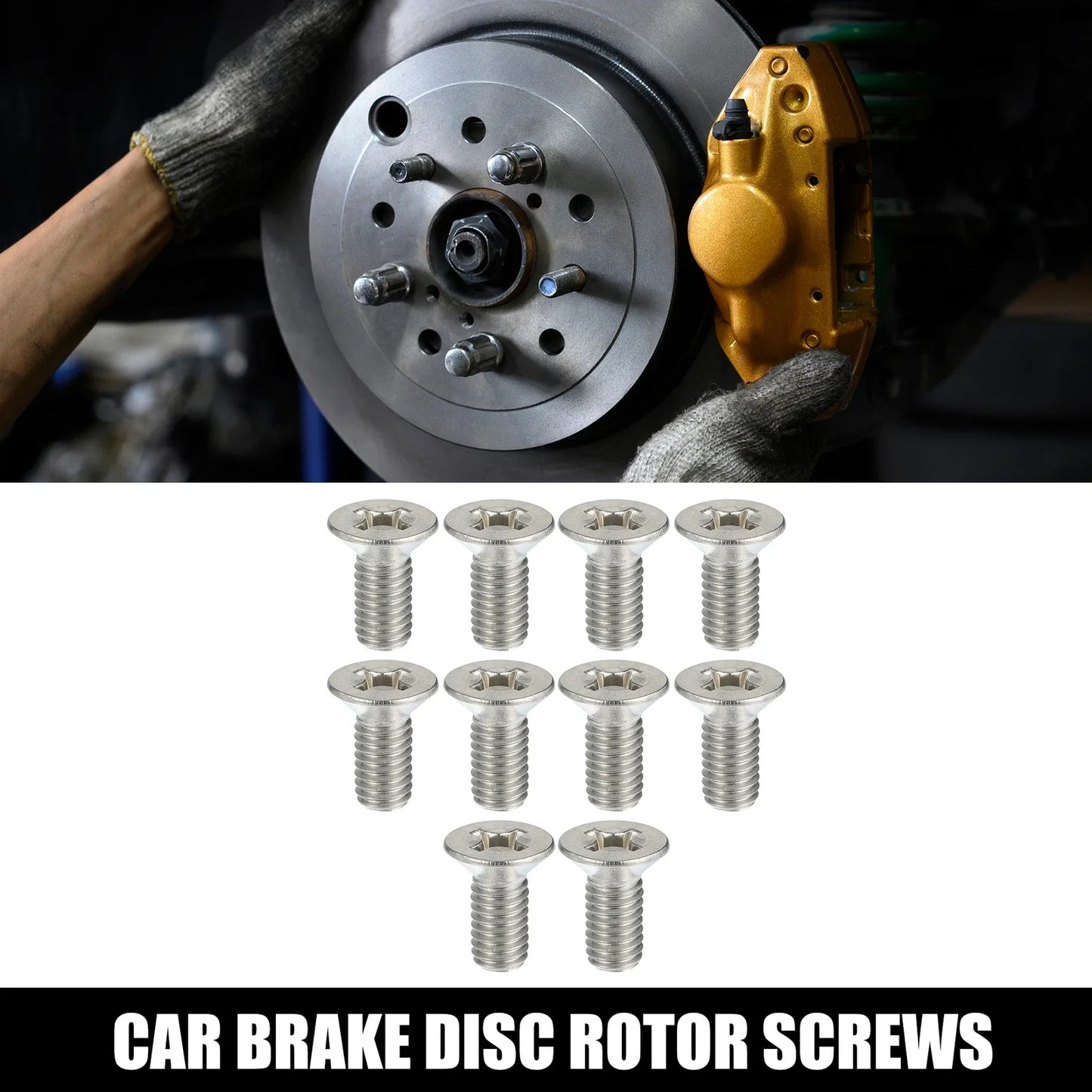 10 x Brake Disc Rotor Screws Kit for Honda Accord Civic (2003-2007)