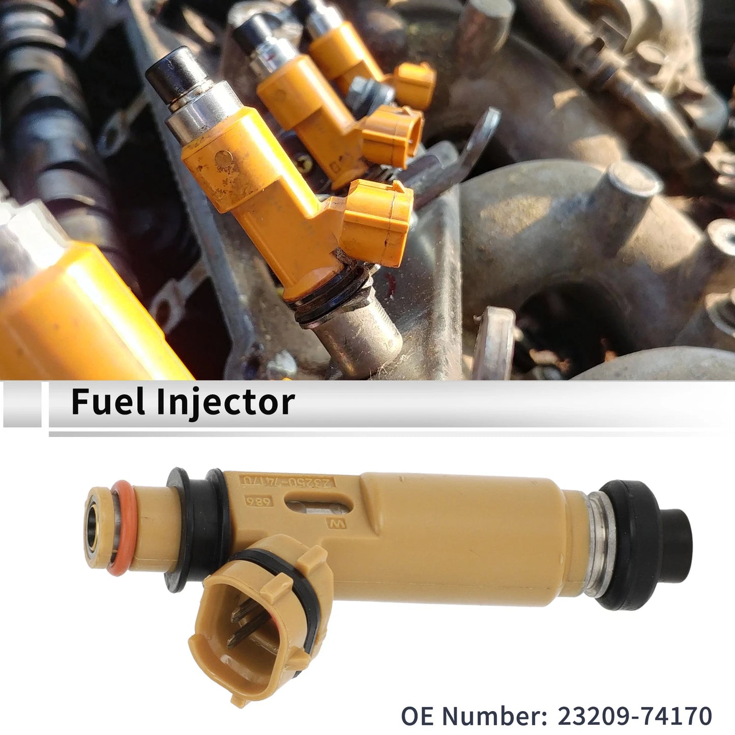 Fuel Injector No. 23209-74170 for Toyota Camry 2.2L 3.0L (2000–2001)