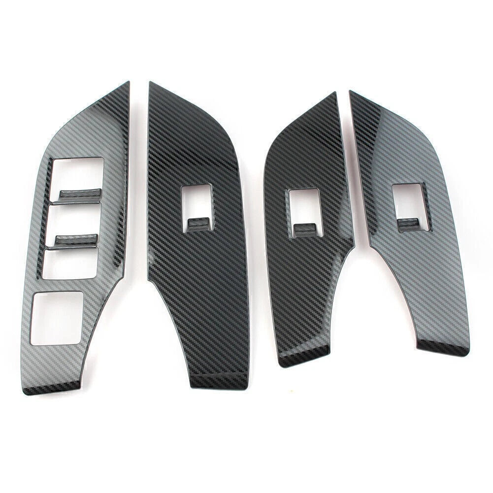 Set of 4 Window Lift Switch Panel Cover Trim for Toyota RAV4 (2019–2024) RHD