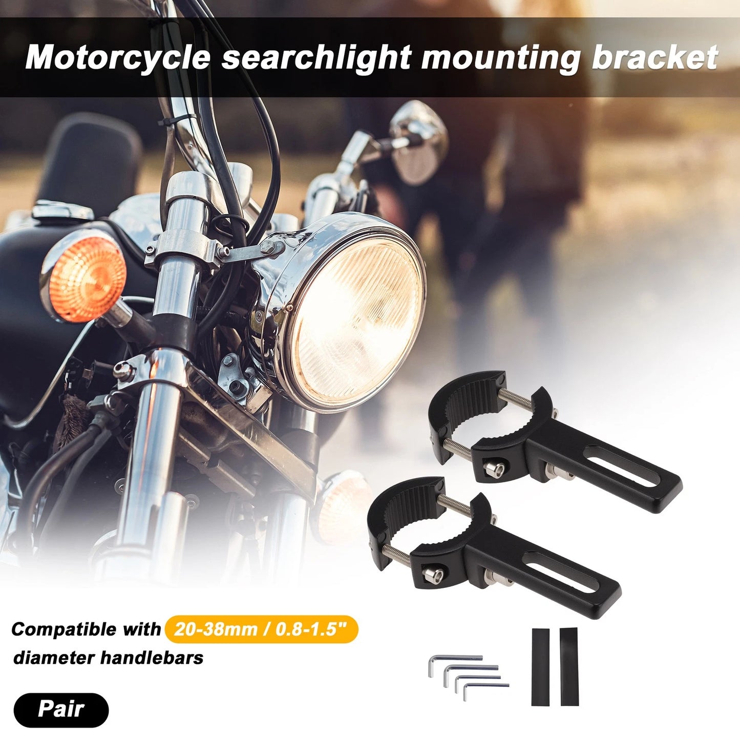 Light Bar Mounting Bracket for Motorcycle (Universal Fit)
