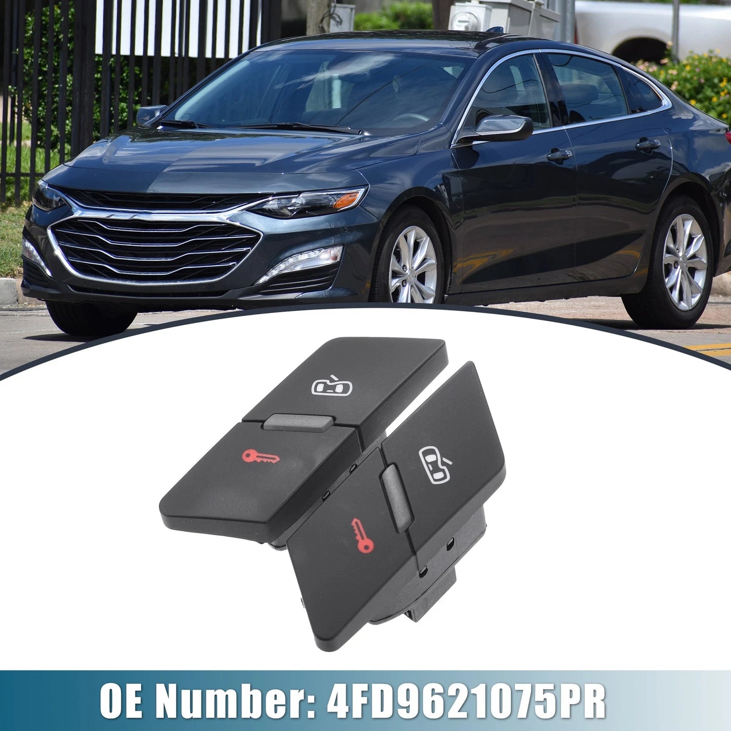 1 Pair Door Lock Switch Button Cover for Audi A6
