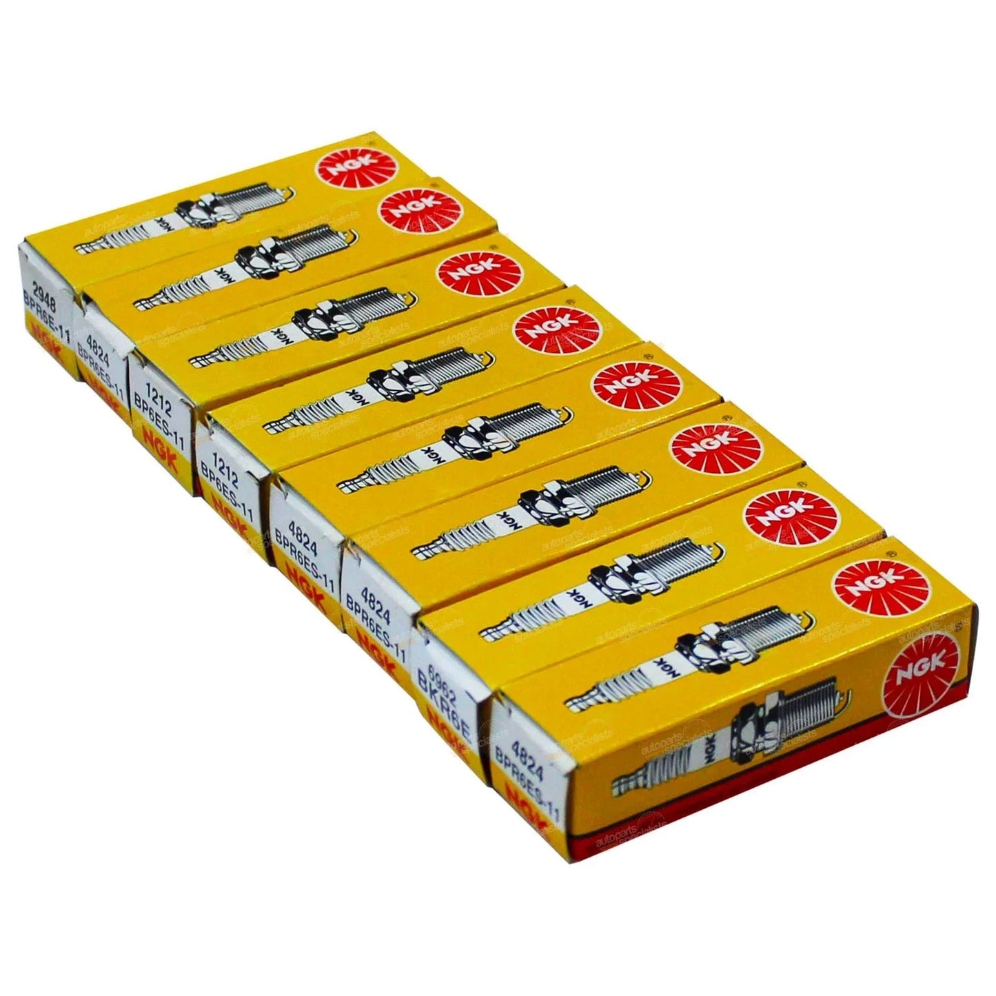 8x NGK Spark Plugs V8 for Chrysler Valiant Charger 5.2L/5.9L (75 - 76)