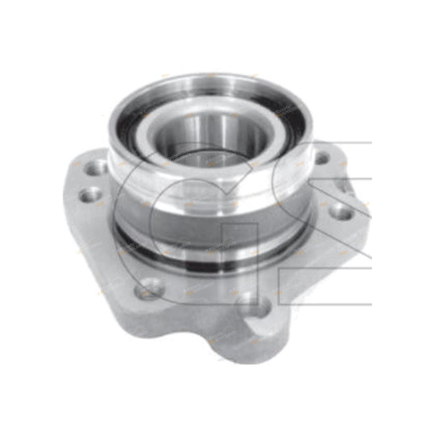 LH Rear Wheel Bearing Hub Assembly for Honda CR-V (1997–2002)