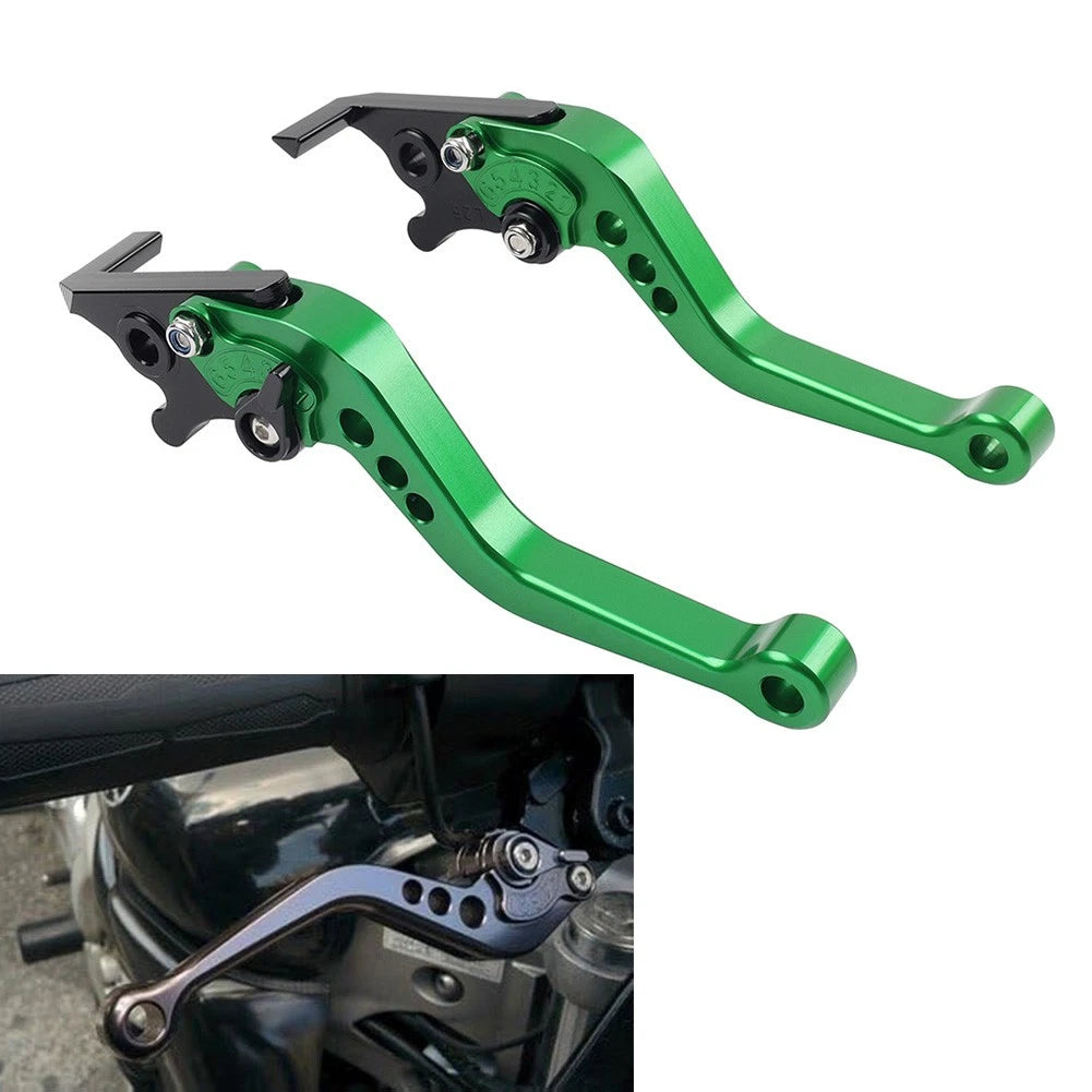 CNC Adjustable Short Brake Clutch Levers for Kawasaki ZX6R ZX10R (2006–2016)