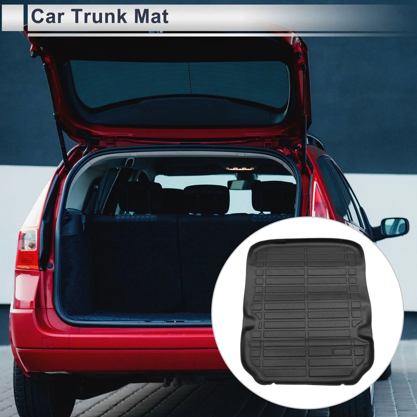 Cargo Liner Rear Trunk Mat for Chevrolet Camaro (2016-2024) Long Grid Pattern
